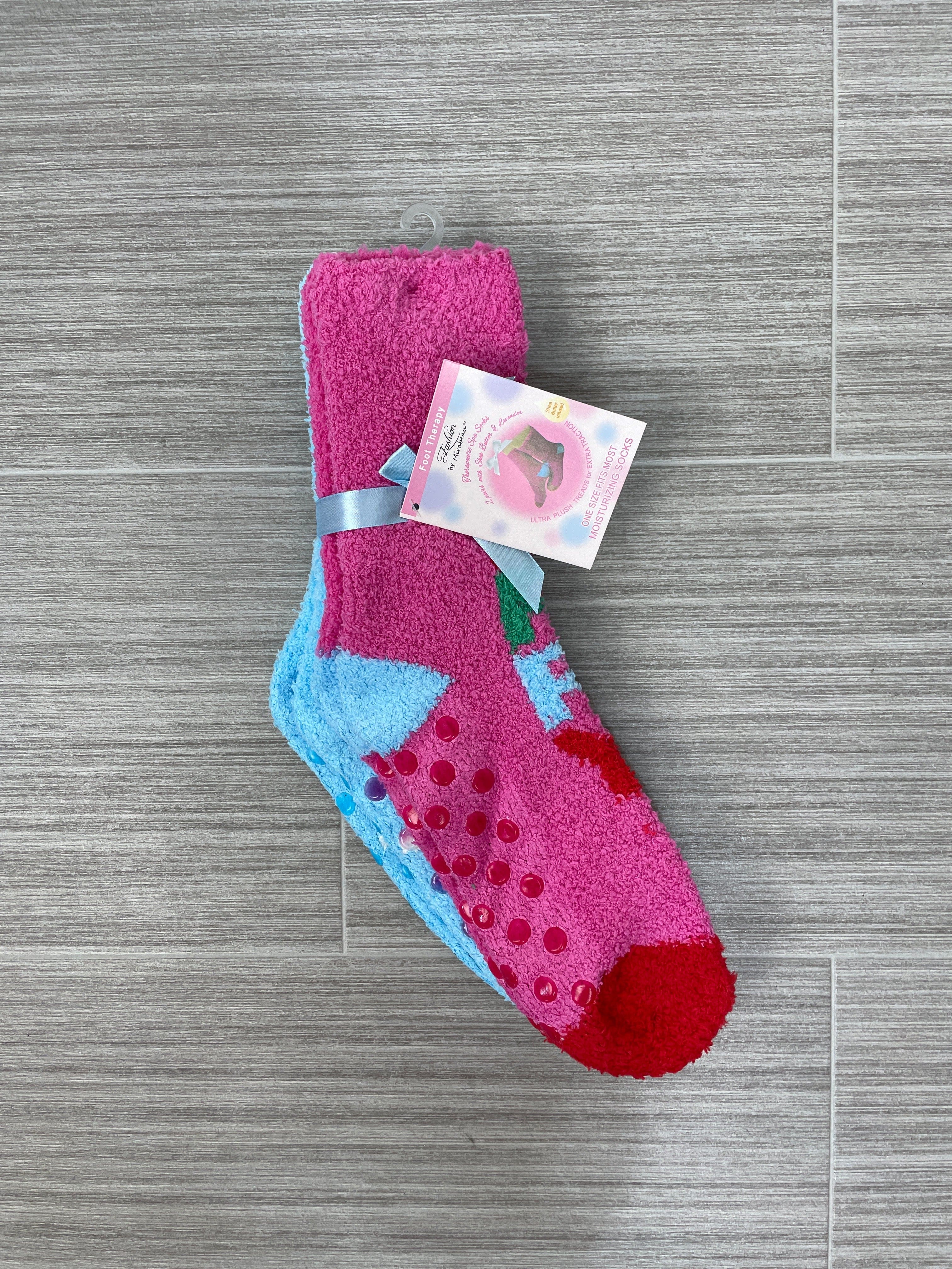 2pc Merry & Bright Spa Socks