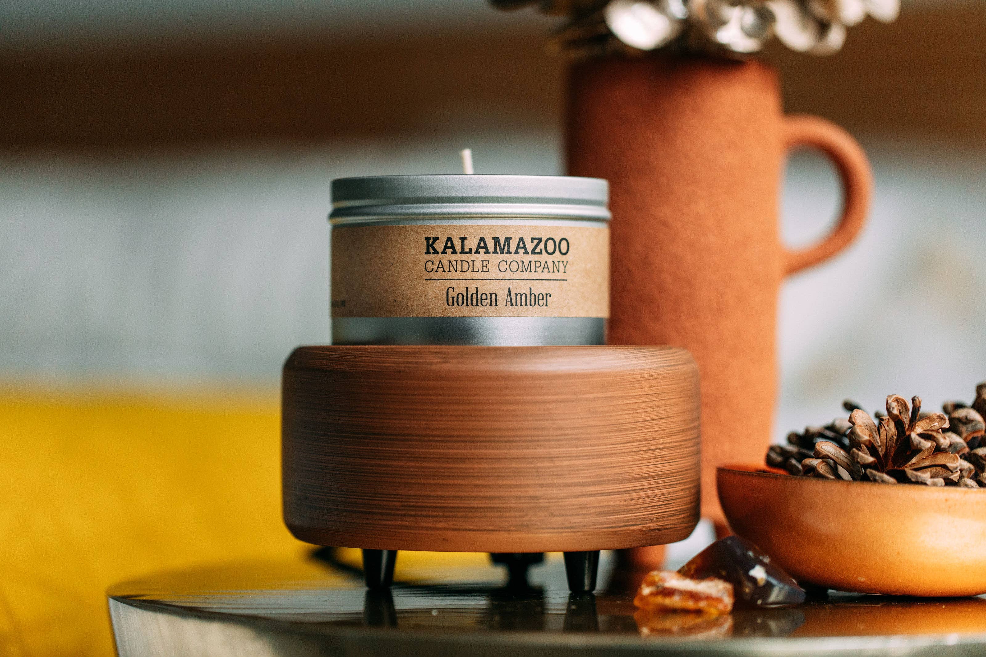 Golden Amber Candle 5oz Tin