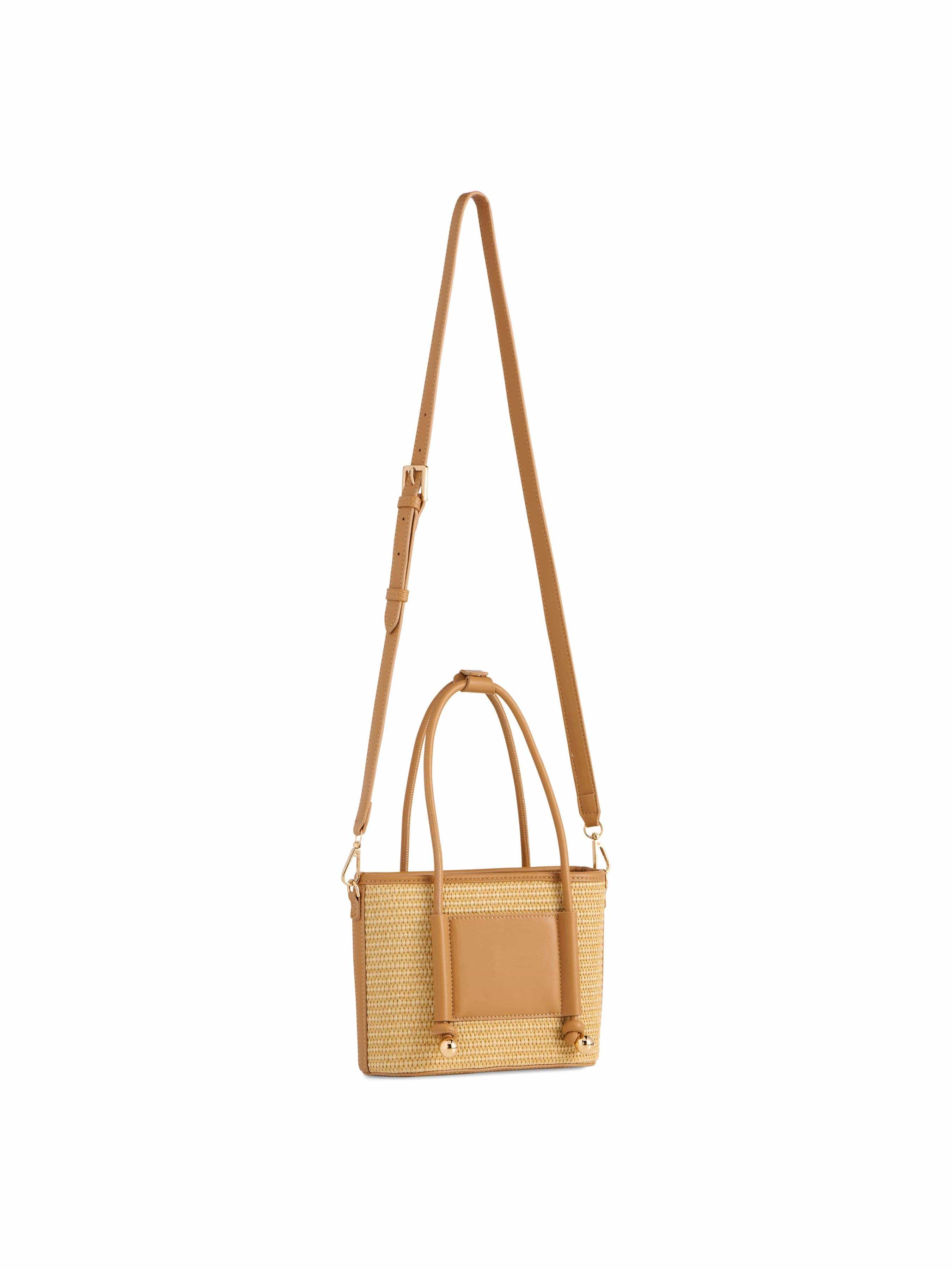 SALERNO MINI TOTE: TAN