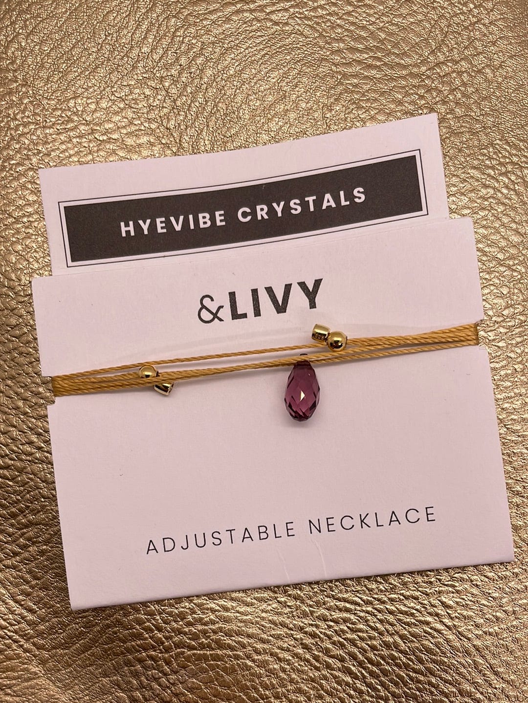Hyevibe Crystal Slider - Iris on Gold