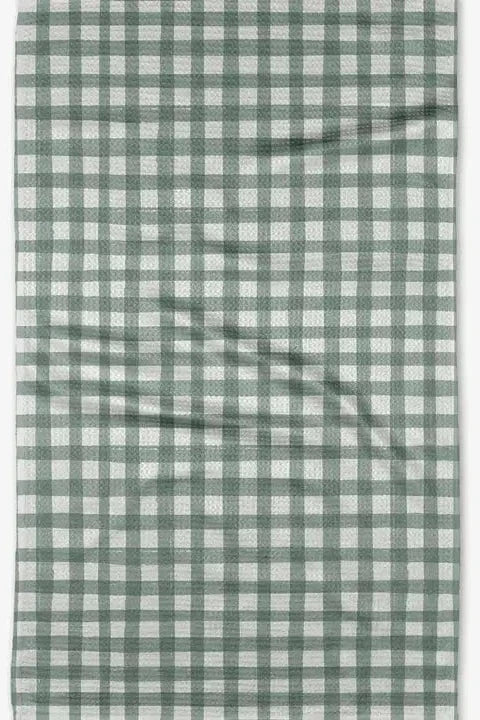 Geometry Picnic Gingham Tea Towel