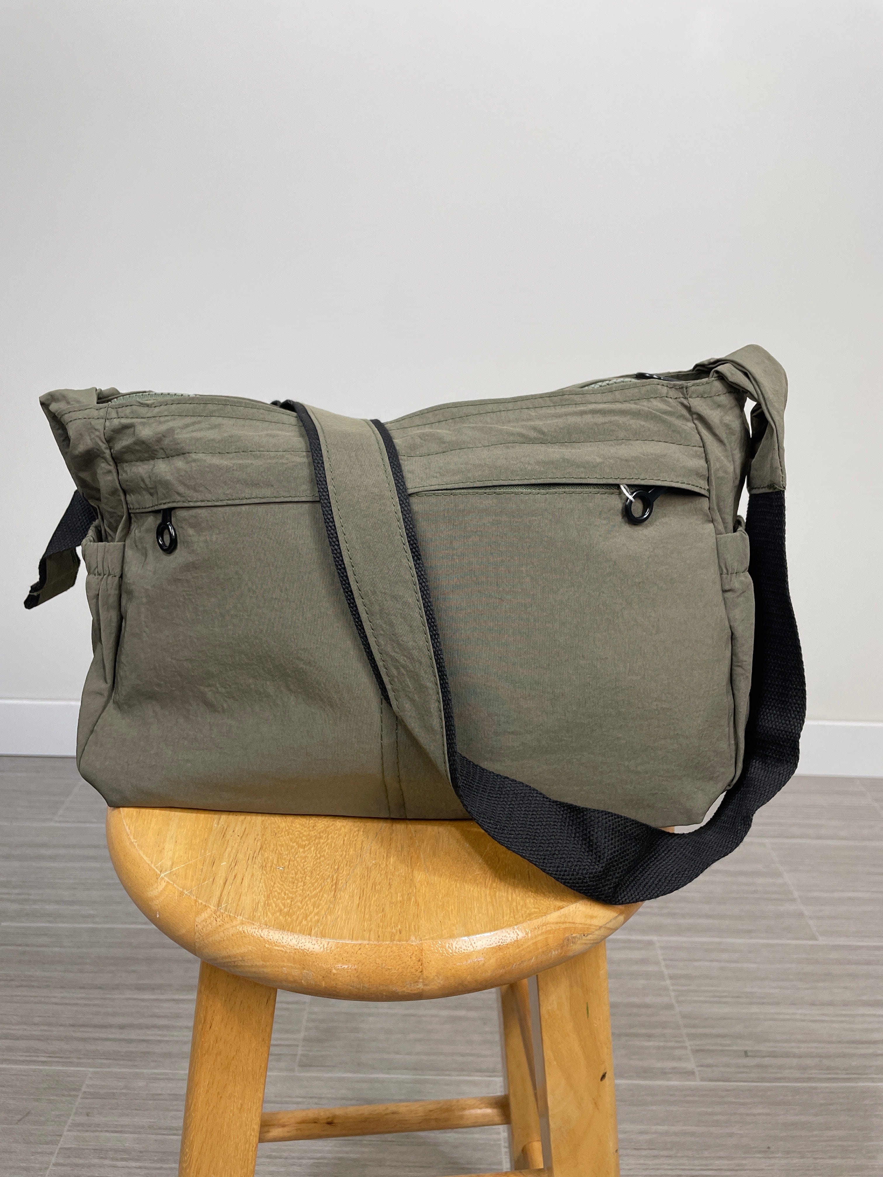 Olive Multi Pocket Crossbody