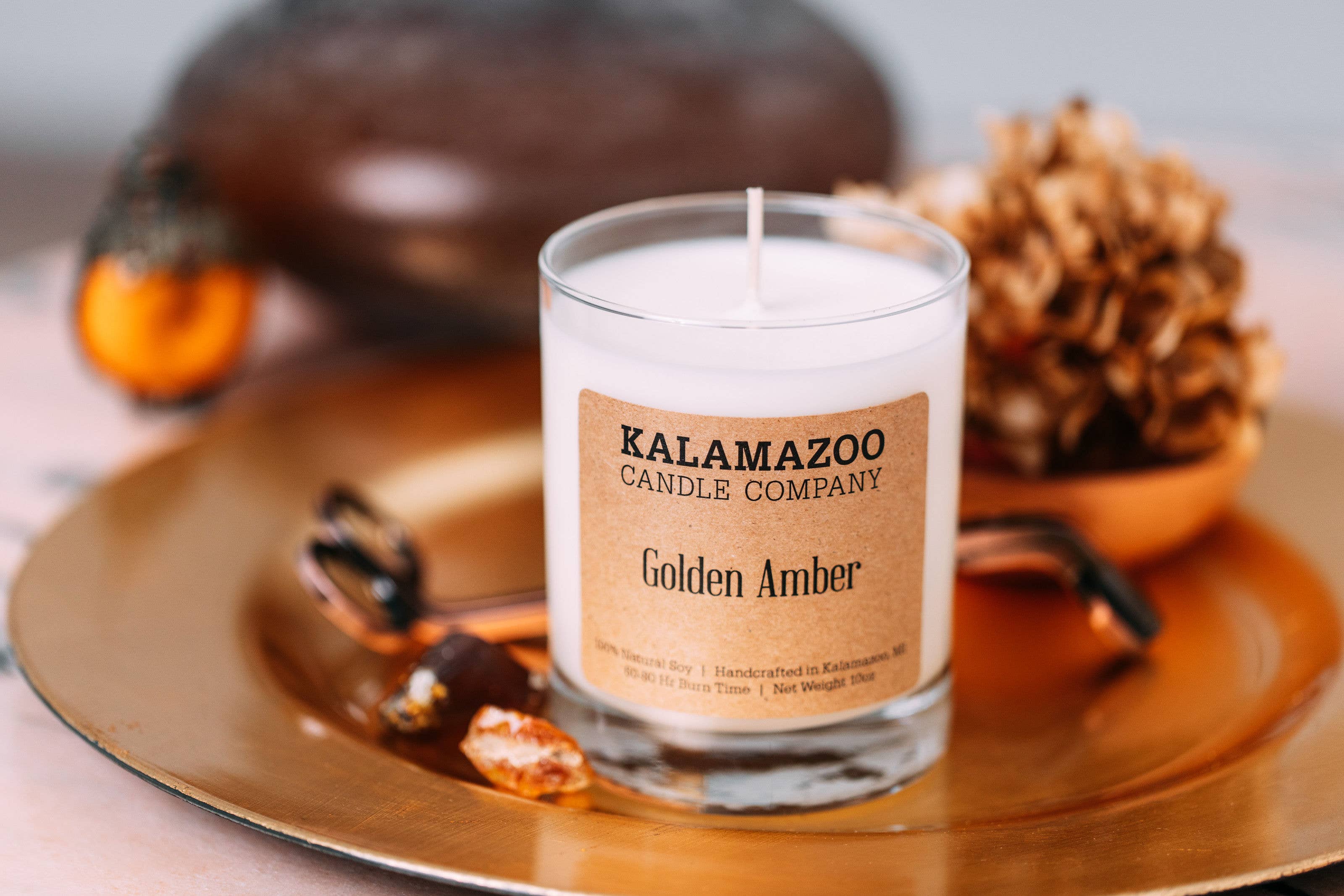 Golden Amber Candle 10oz Jar