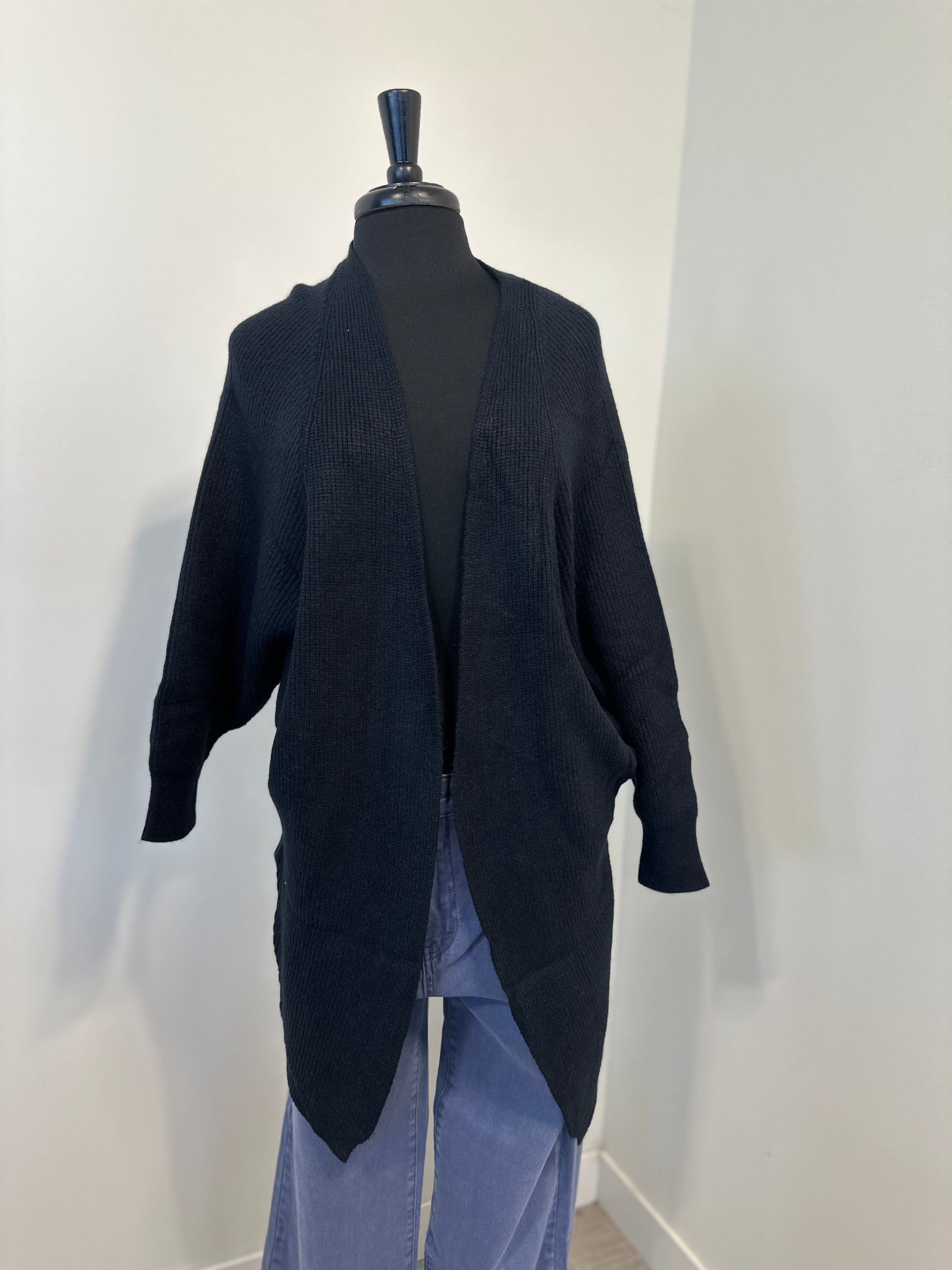 Softest Black Cardigan with Pockets