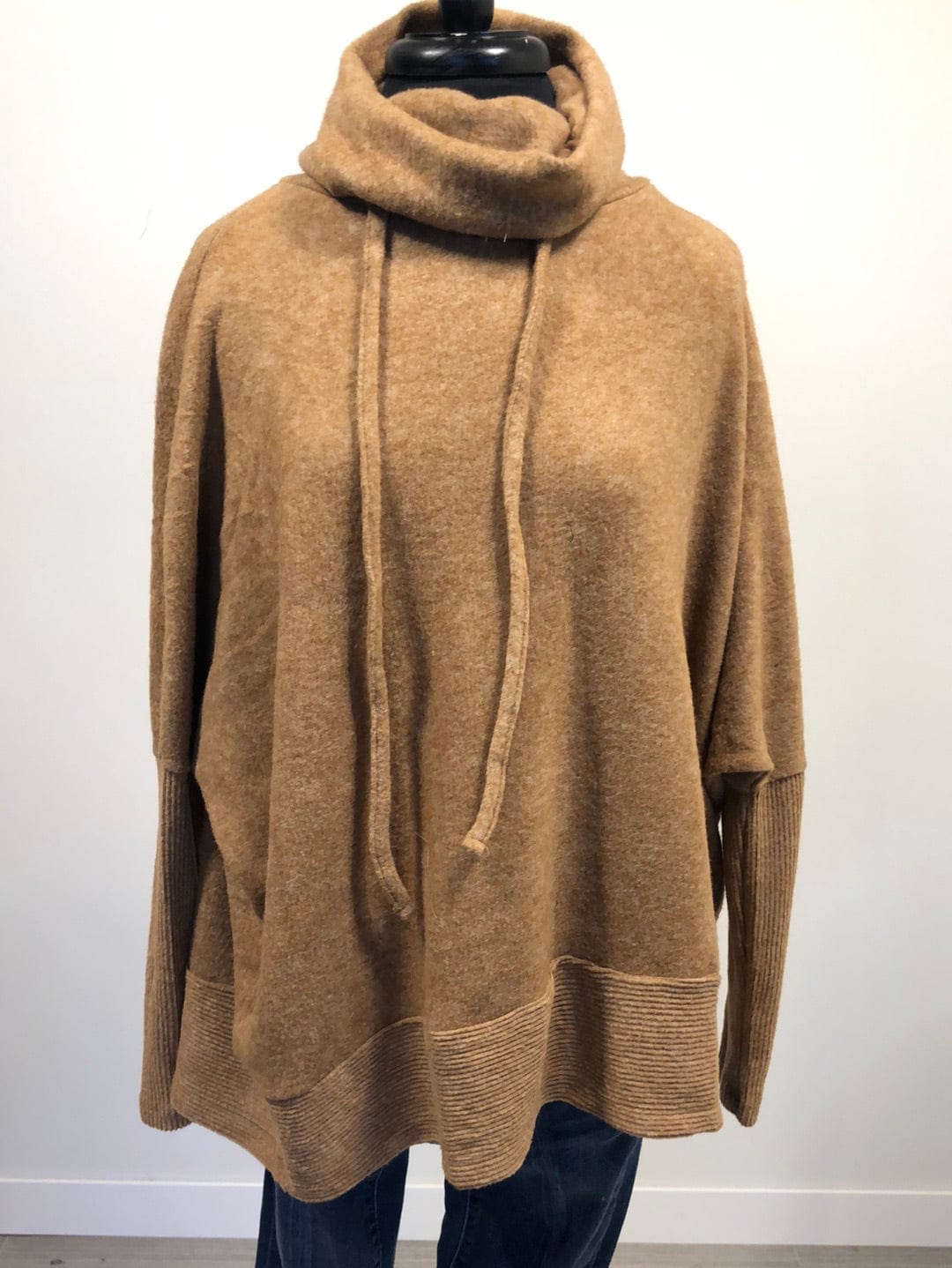 Camel Brushed Hacci Sweater