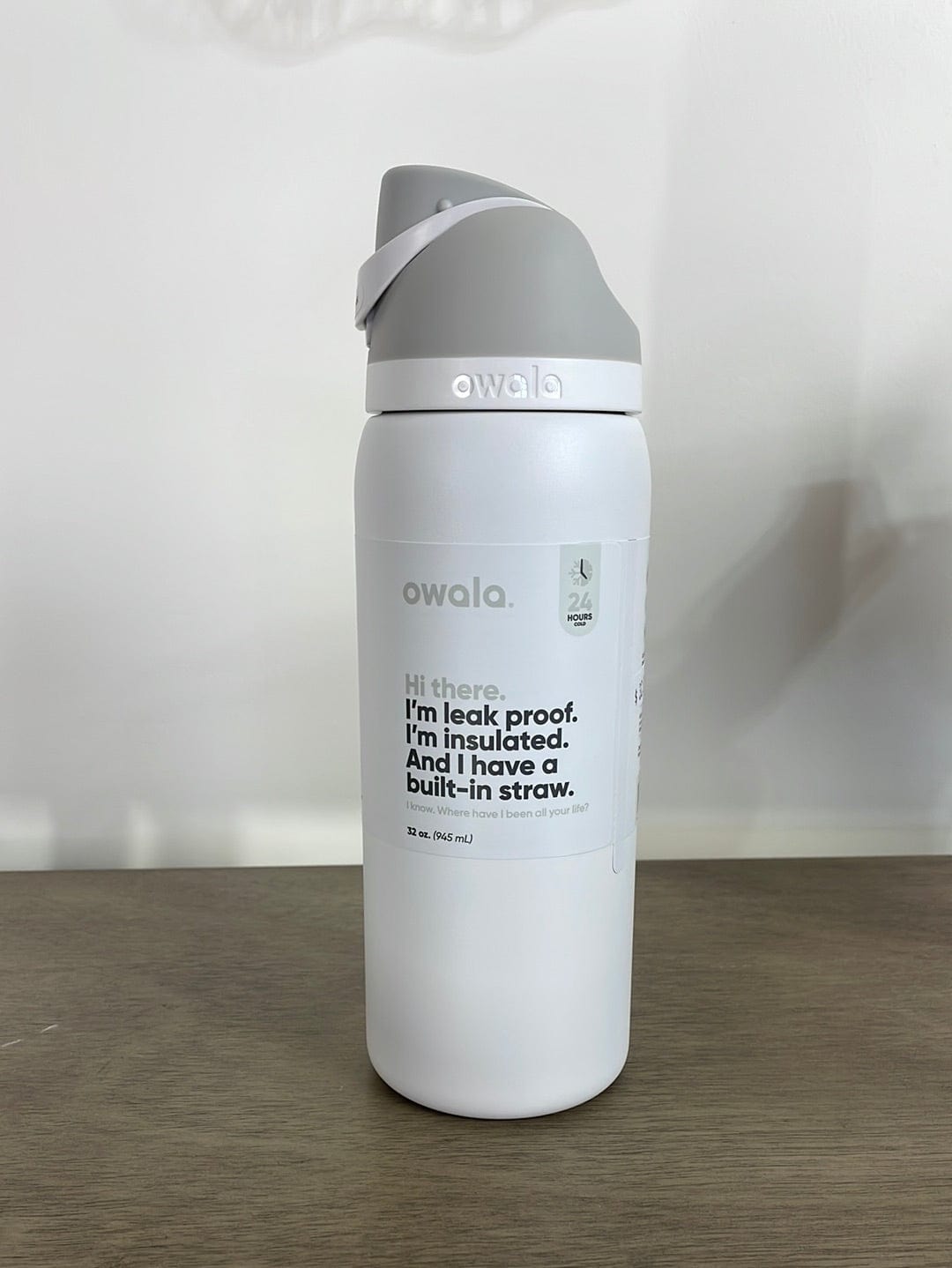 Marshmallow Owala FreeSip Stainless Steel 32oz