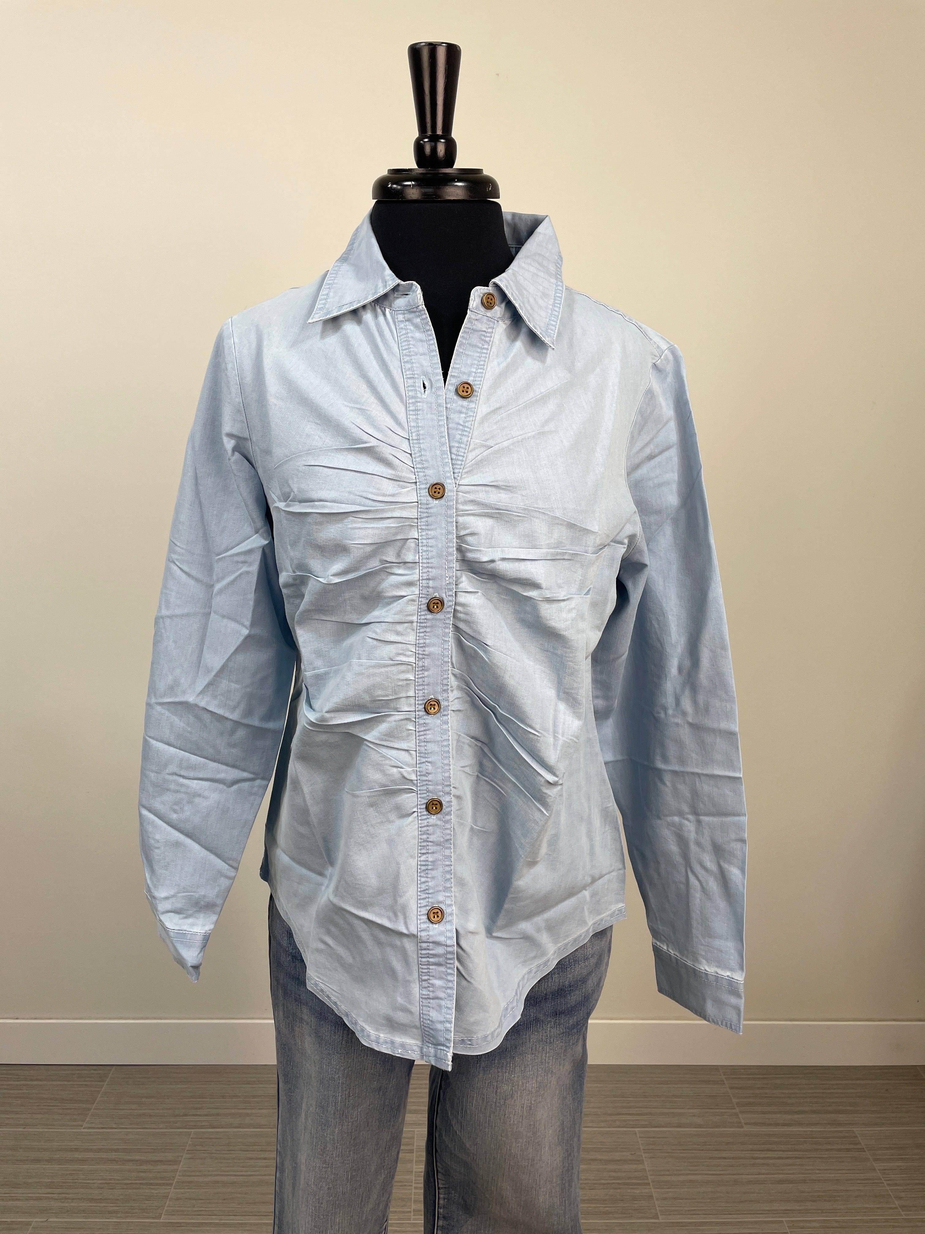 Chambray Button Up Top