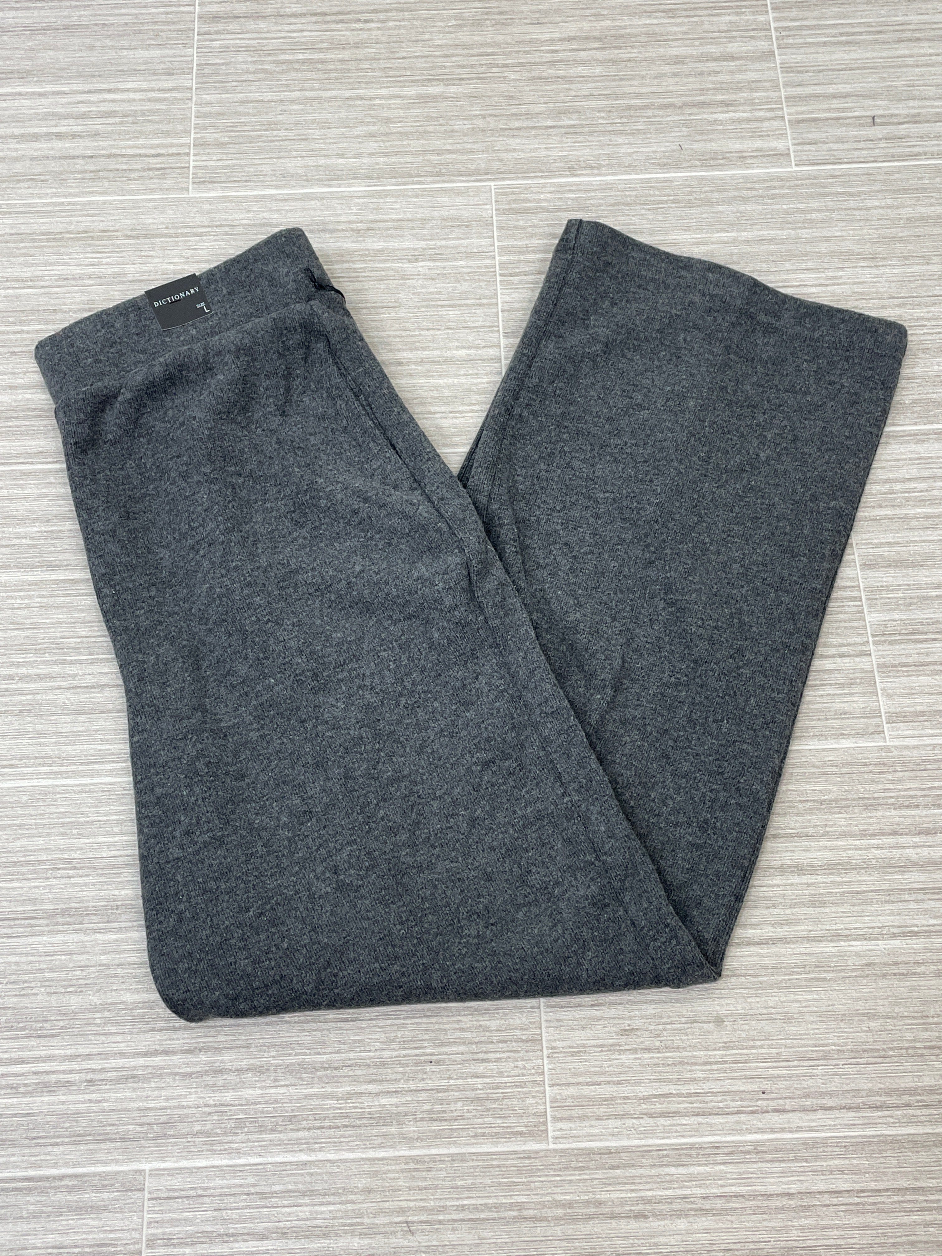 Heathered Charcoal Soft Wide Leg Pant