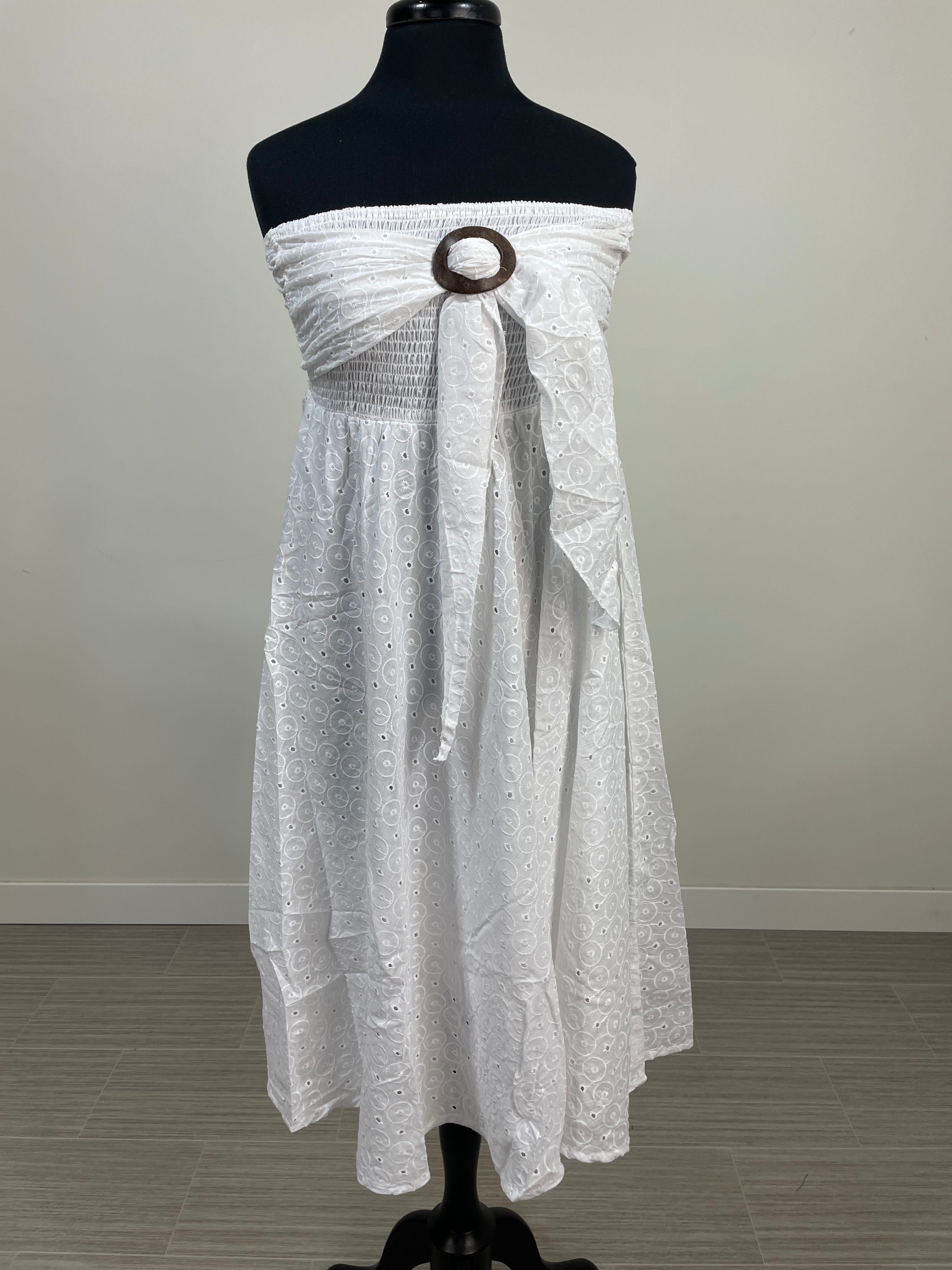 White Eyelet Dress