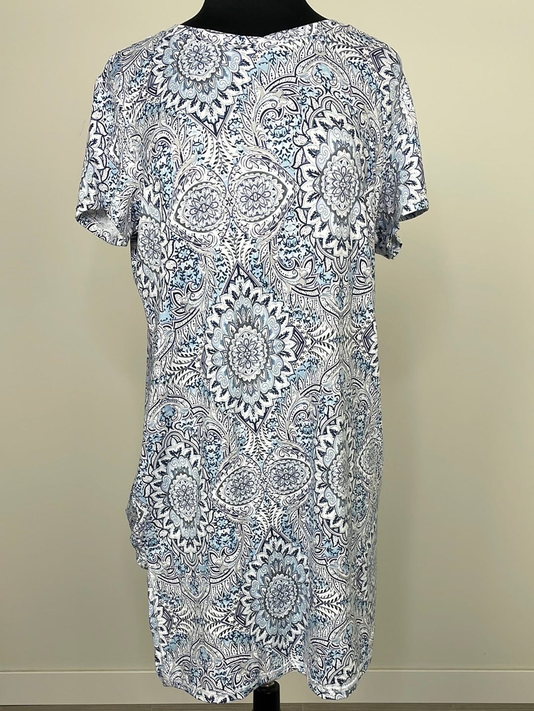 Blue Medallion Paisley Sleep Dress