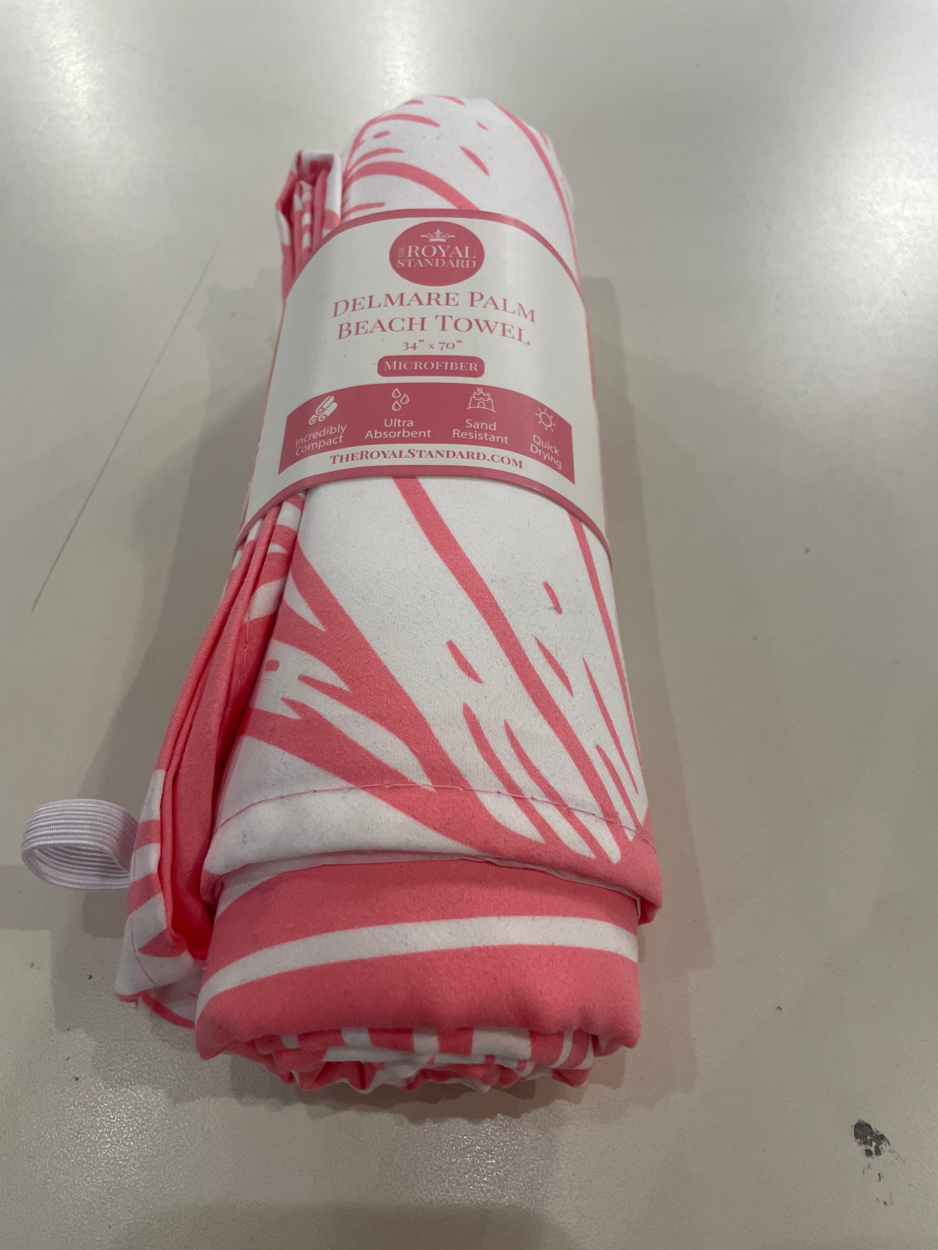 Pink Delmare Palm Beach Towel
