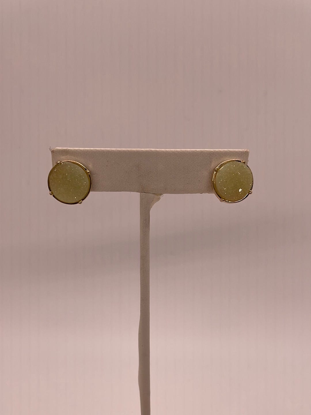 Mint Druzy Stud Earring