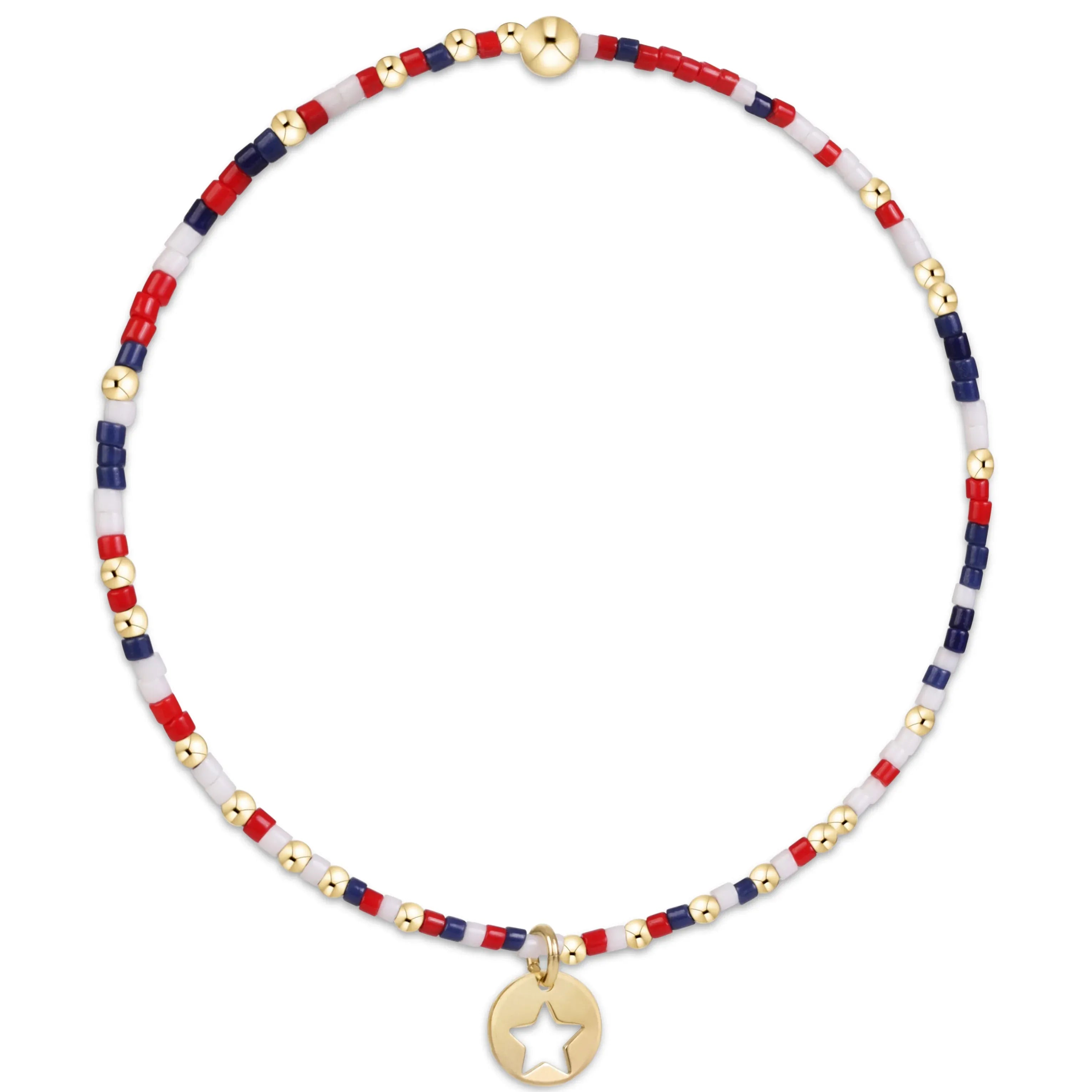 Extends Hope Unwritten Bracelet - Firecracker - Star Small Gold Disc