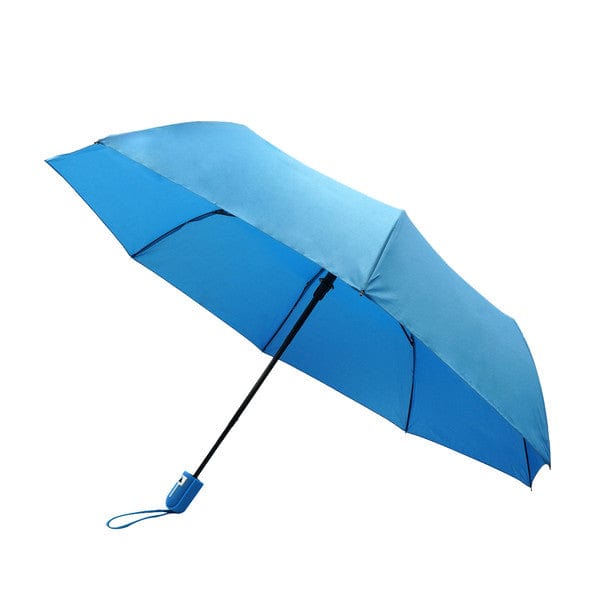 Blue Compact Folding Umbrella