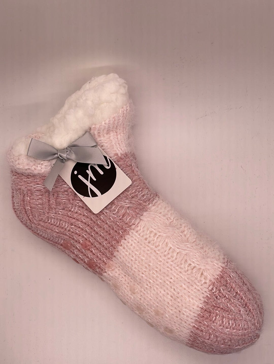 Rose Stripe Lowcut Sherpa Lined Bootie