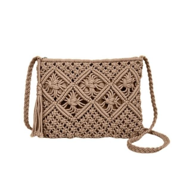 Ash Mocha Bohemian Crochet Bag