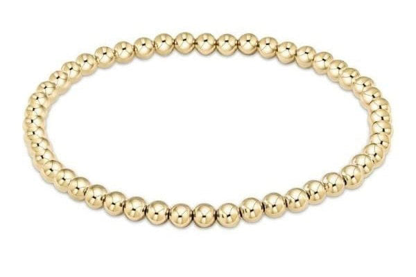 Classic Gold 4mm Bead Bracelet