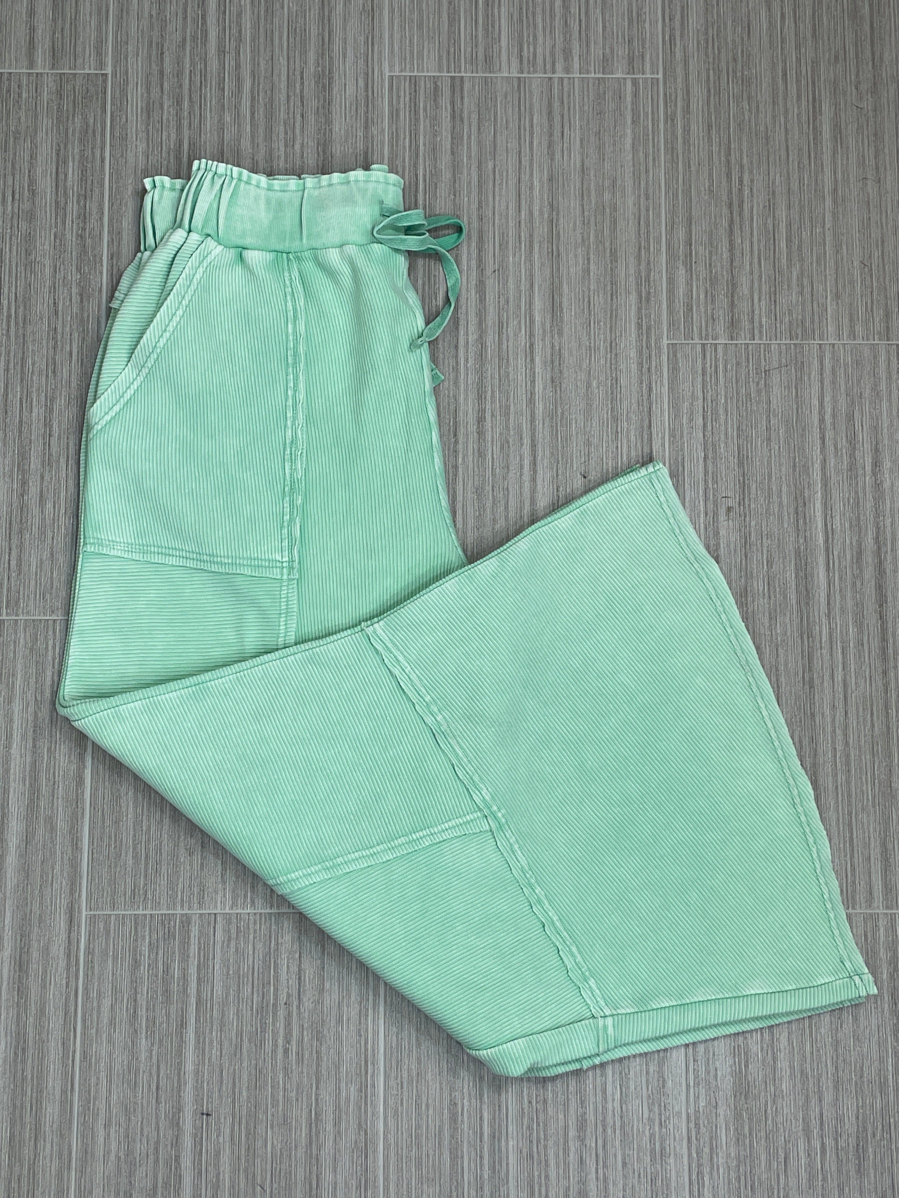 Mint Textured Thermal Pant
