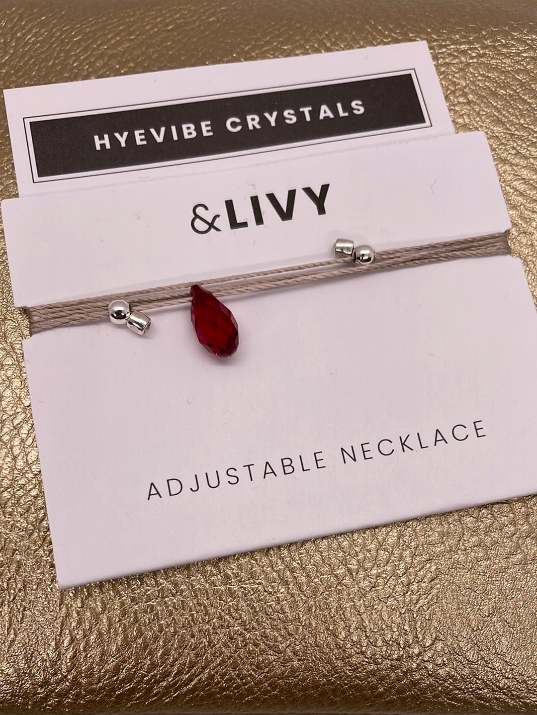 Hyevibe Crystal Slider - Siam on Silver