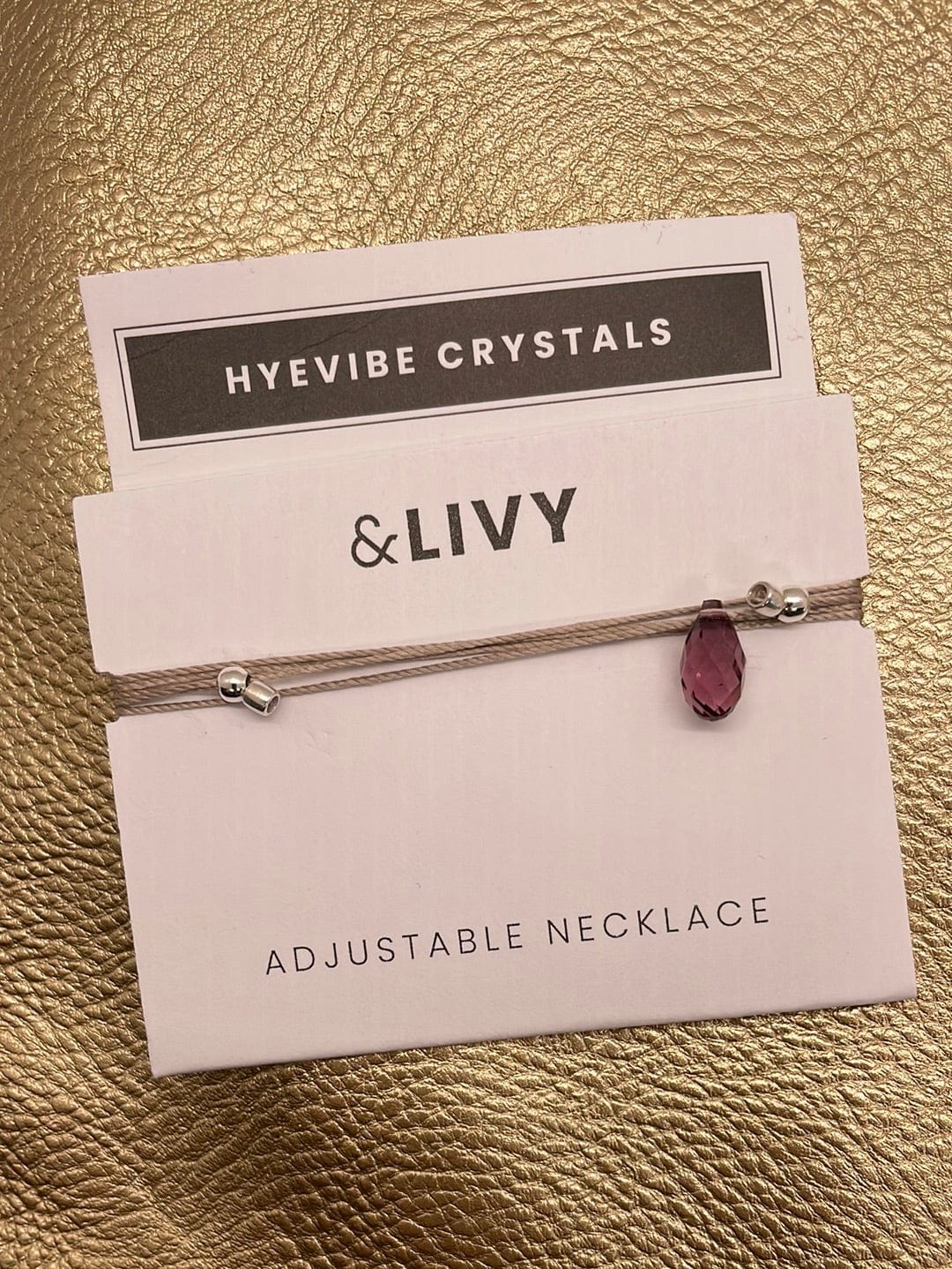 Hyevibe Crystal Slider - Iris on Silver