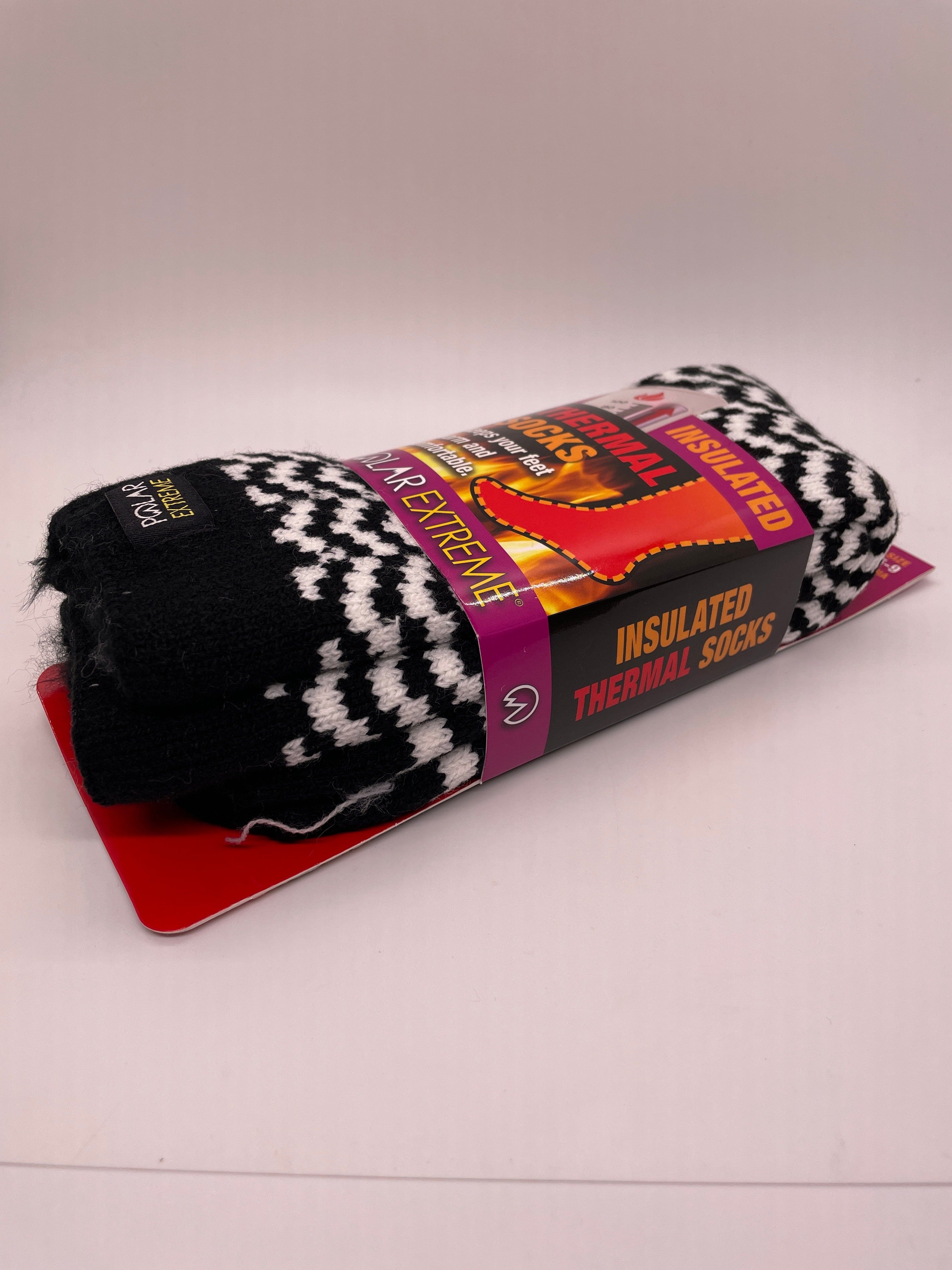 PE Women's Chevron Black Socks