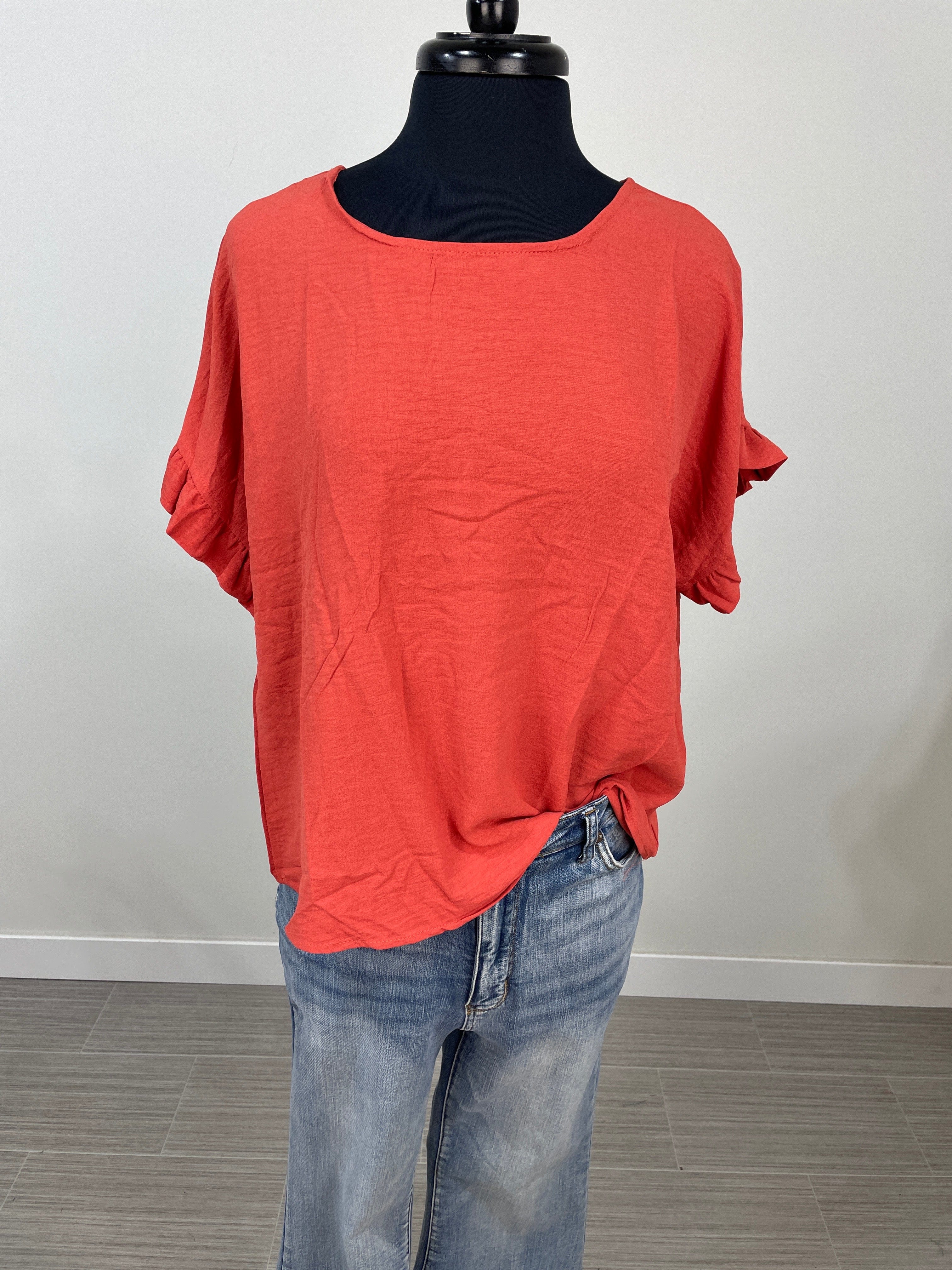 Cayenne Ruffle Sleeve Blouse