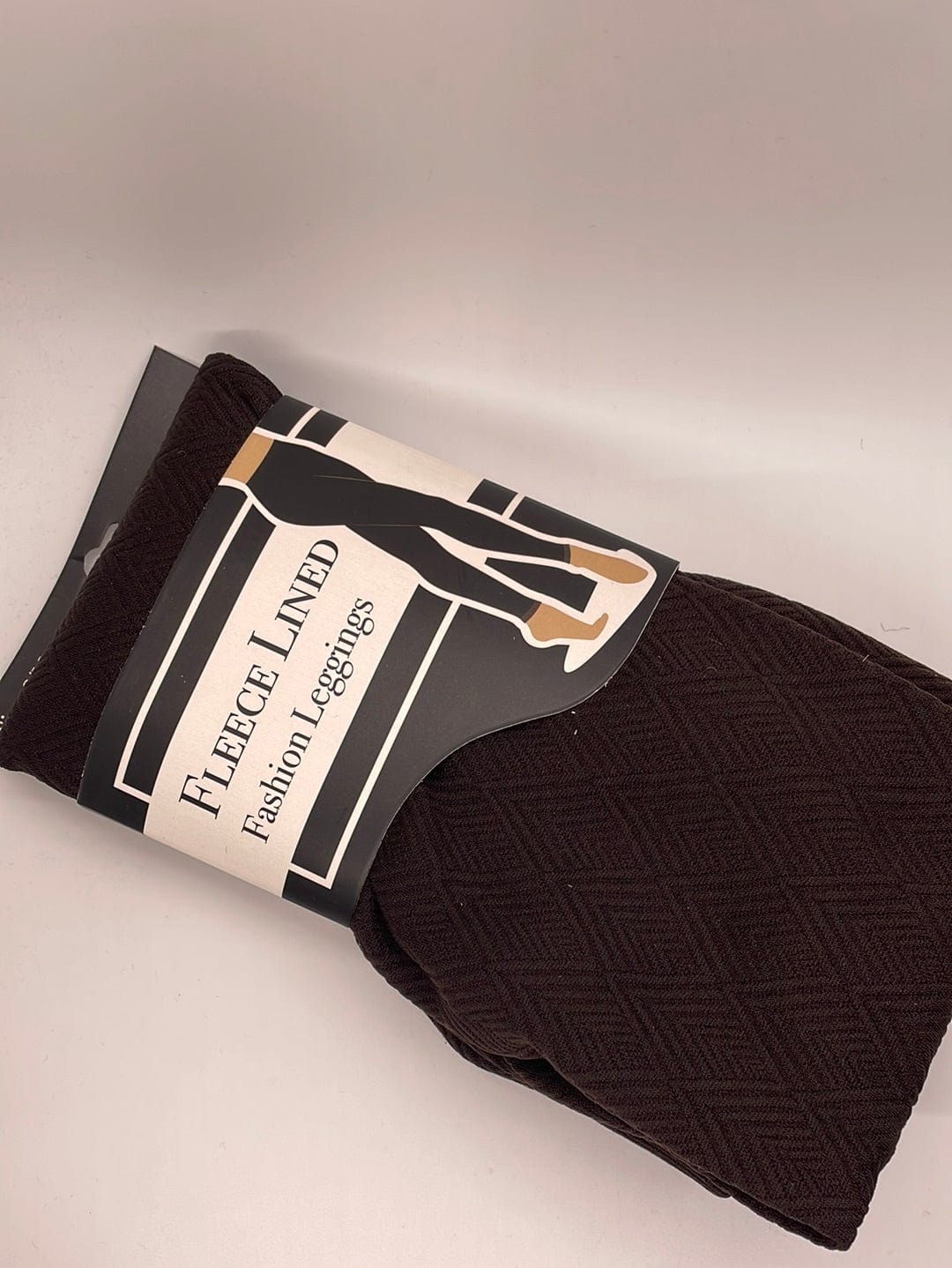 Chocolate Textured Fleece Legging