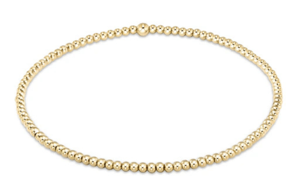 Classic Gold 2mm Bead Bracelet