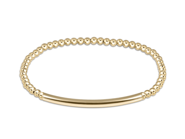 Extends Bliss Bar Smooth Gold 3mm Bracelet