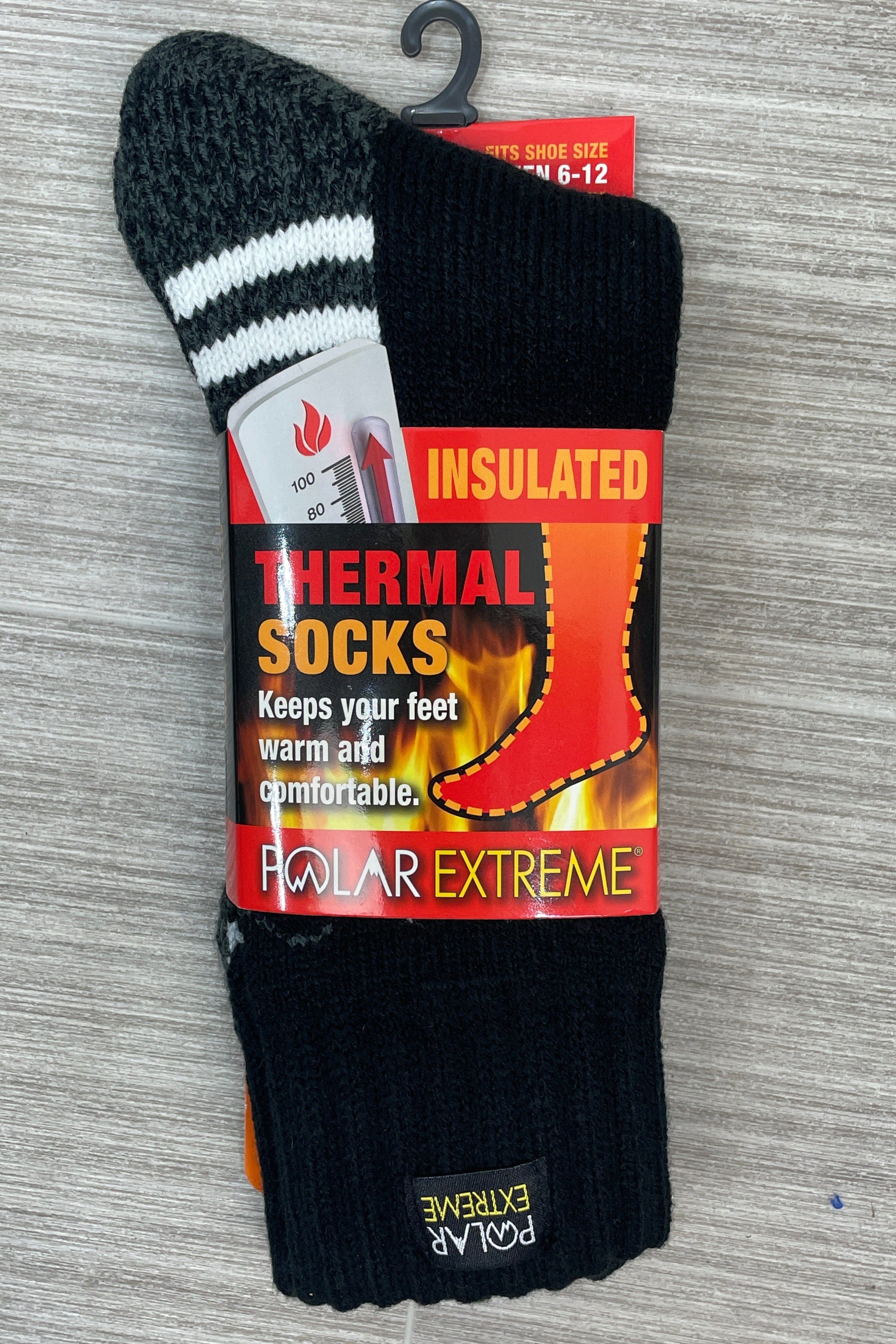 Black Snowflake Polar Extreme Heat Men's Sock