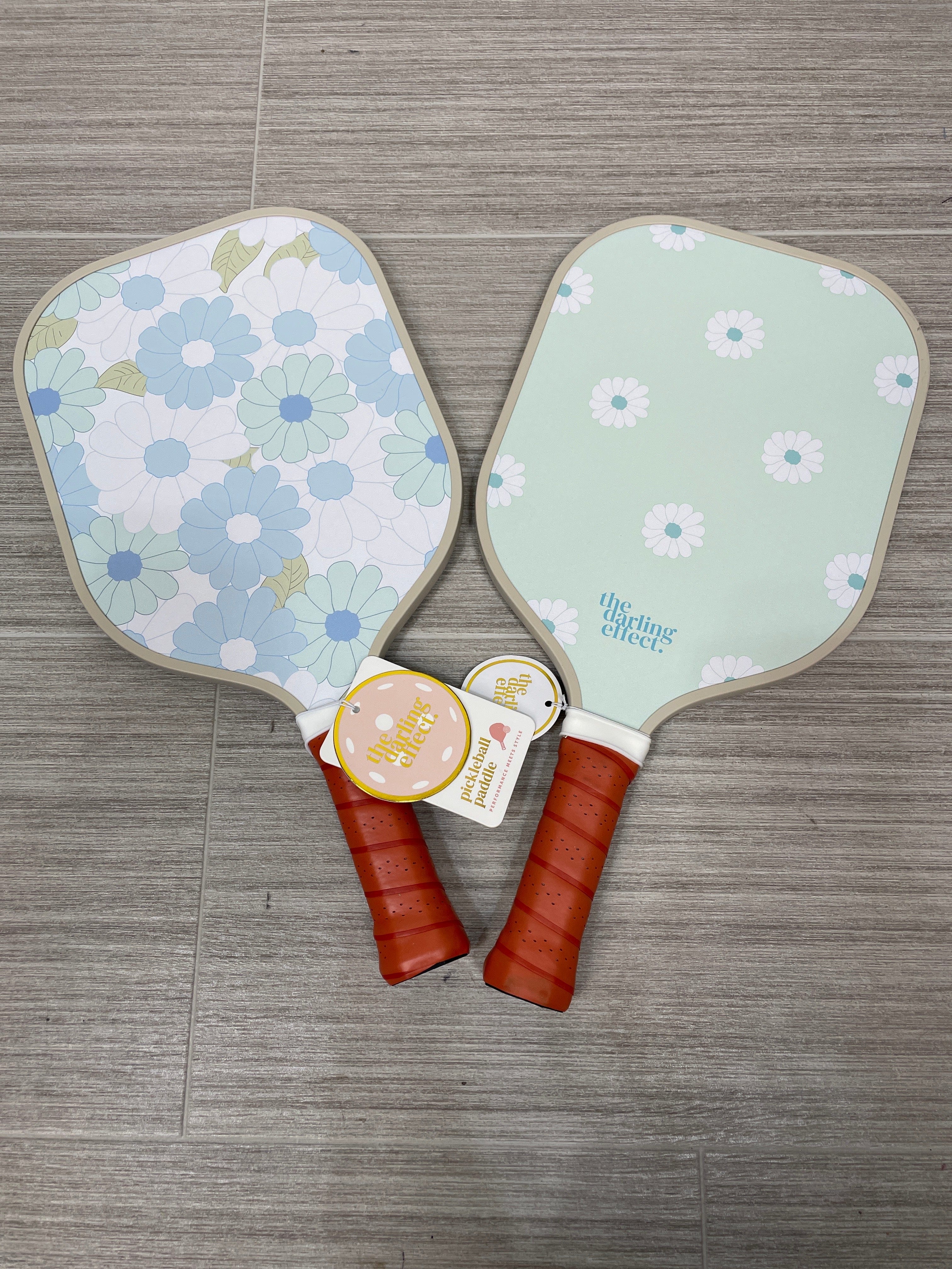 Pickleball Paddle - Daisy Craze Aqua
