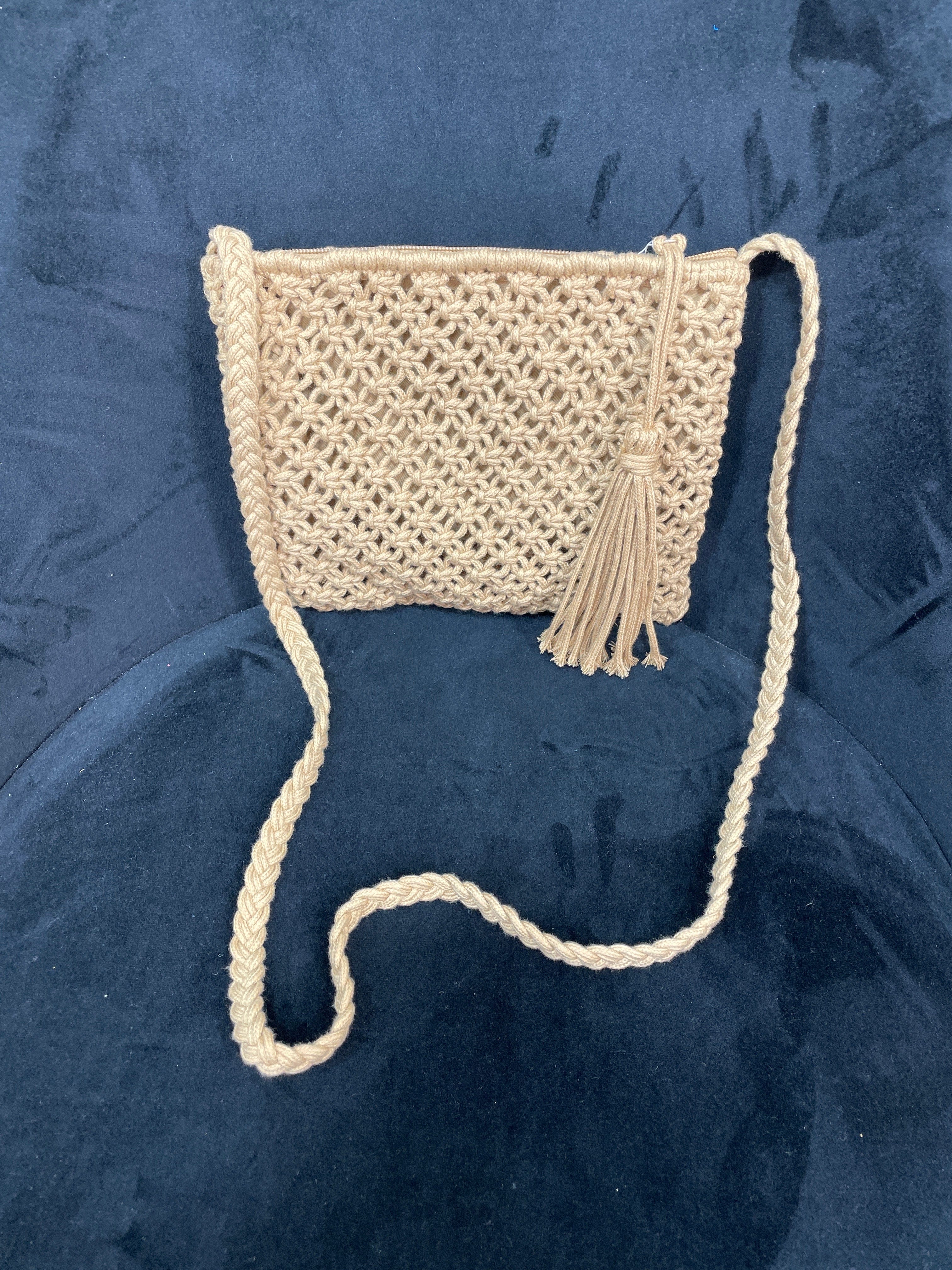 Camel Bohemian Crochet Bag