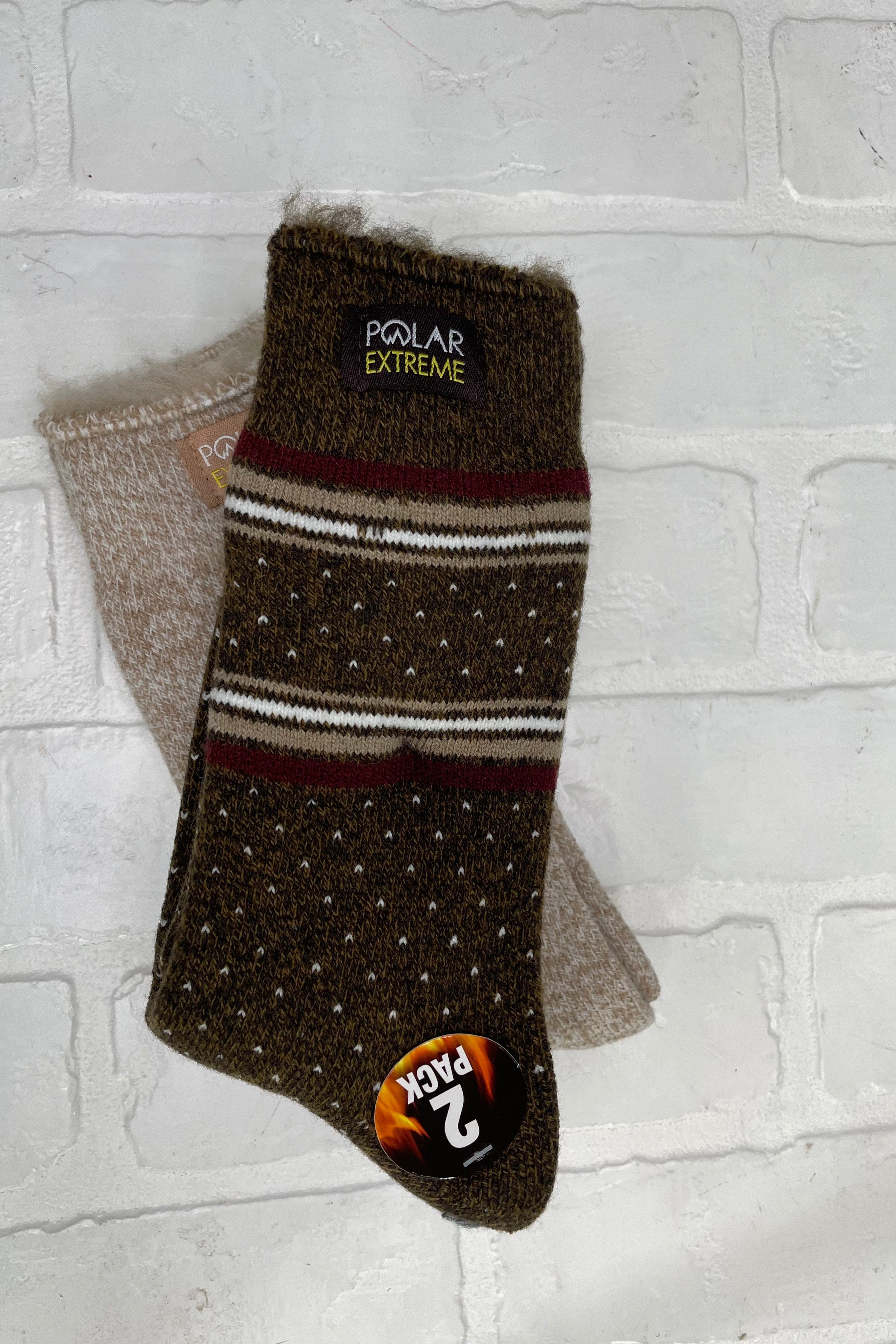 PE Women's Brown 2pk Xtralite Sock
