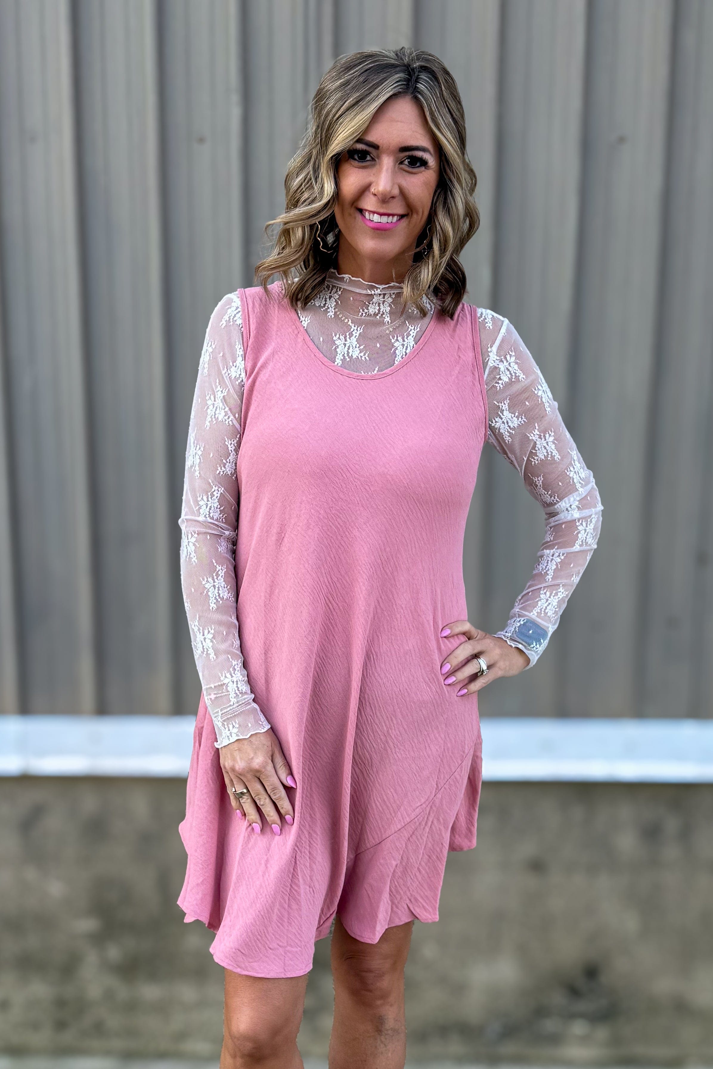 Rose Sleeveless Dress