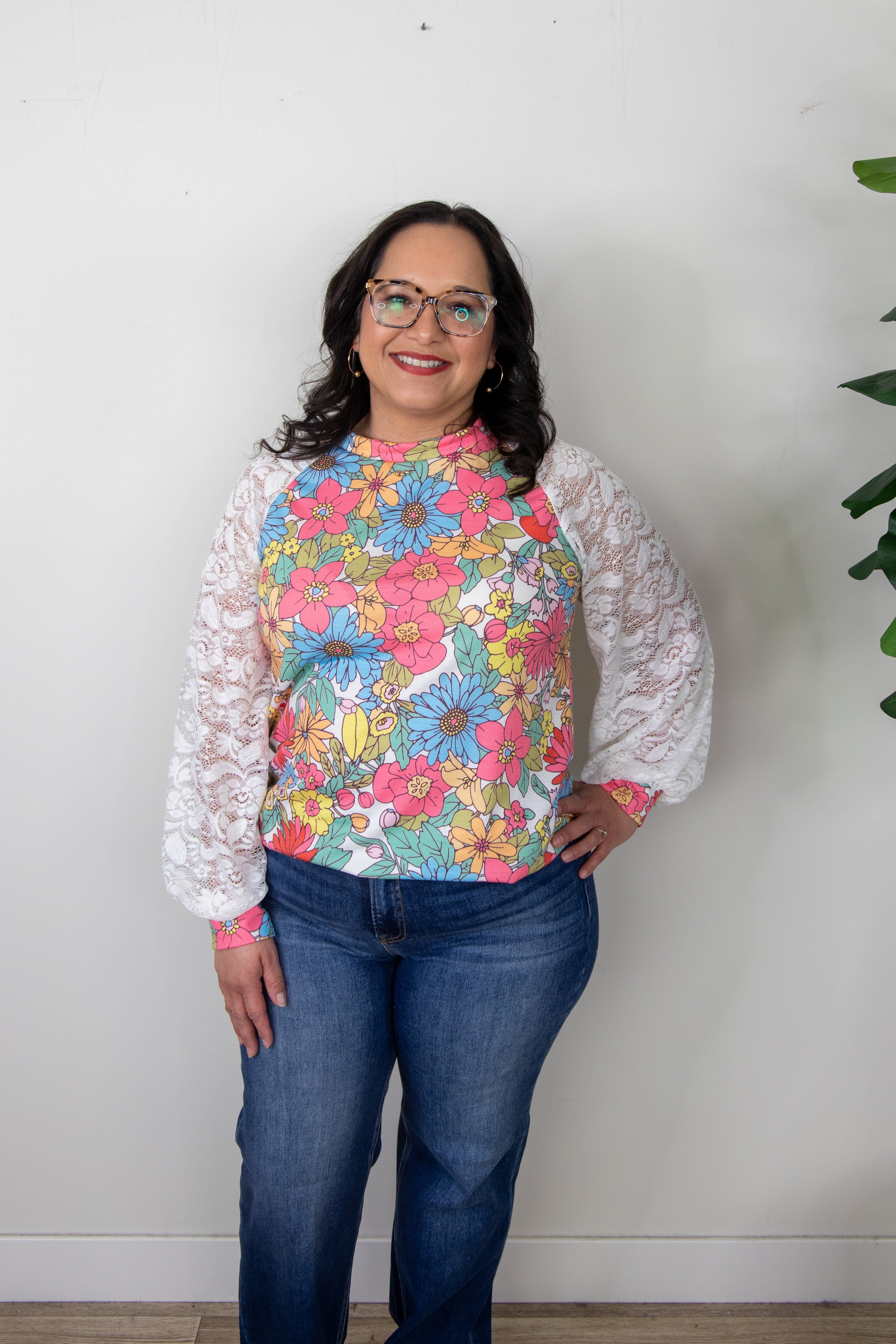 Floral Print Longsleeve Top