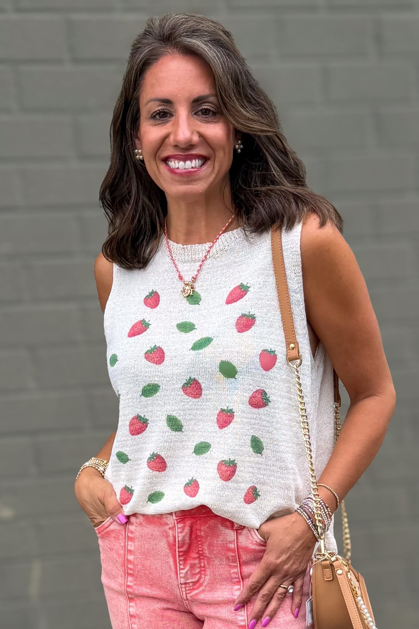 Strawberry Sweater Tank