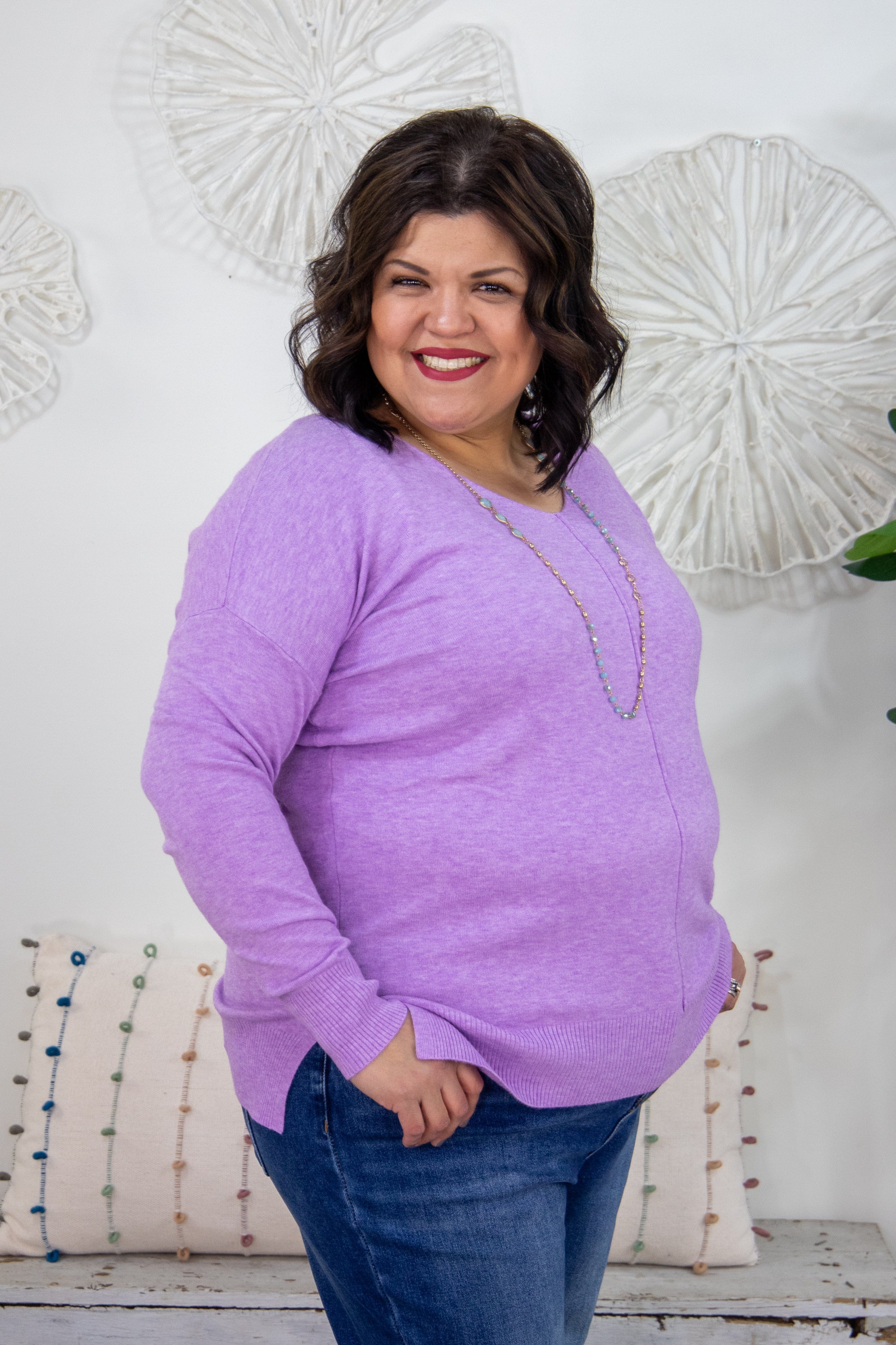 Lavender Spring Super Soft Sweater