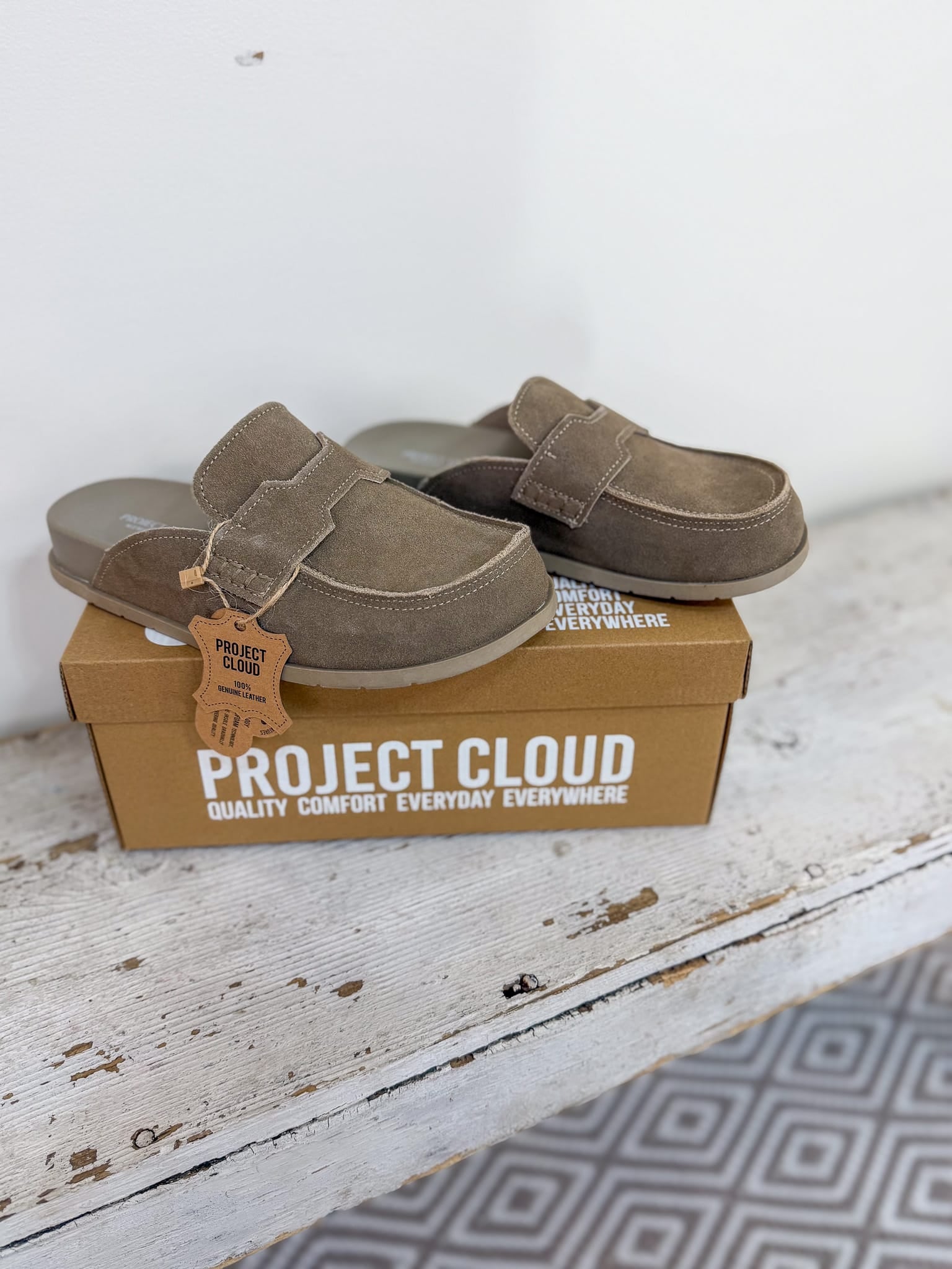 Rozalin Chestnut Suede Buckle Mule