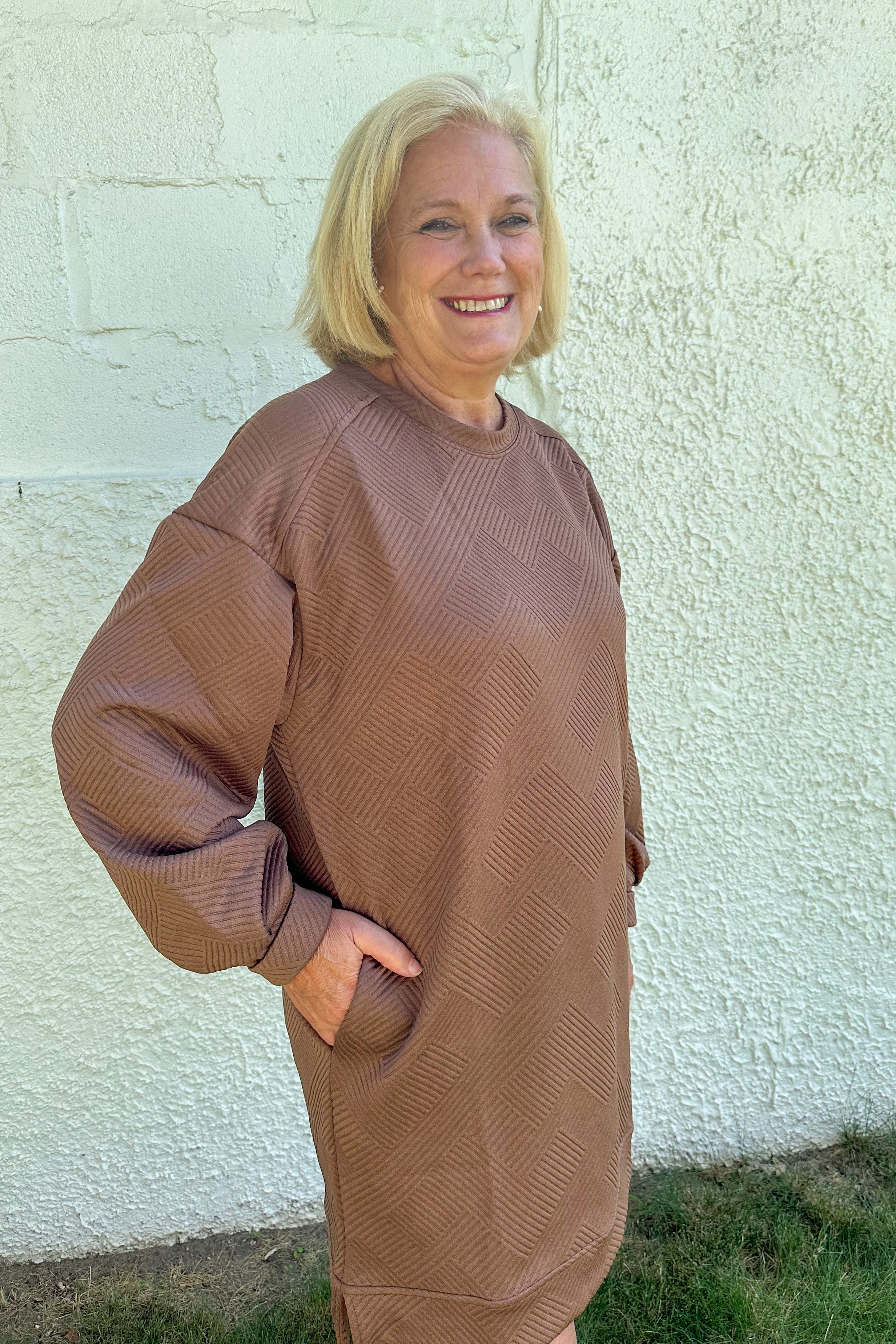 Cocoa Textured Dress