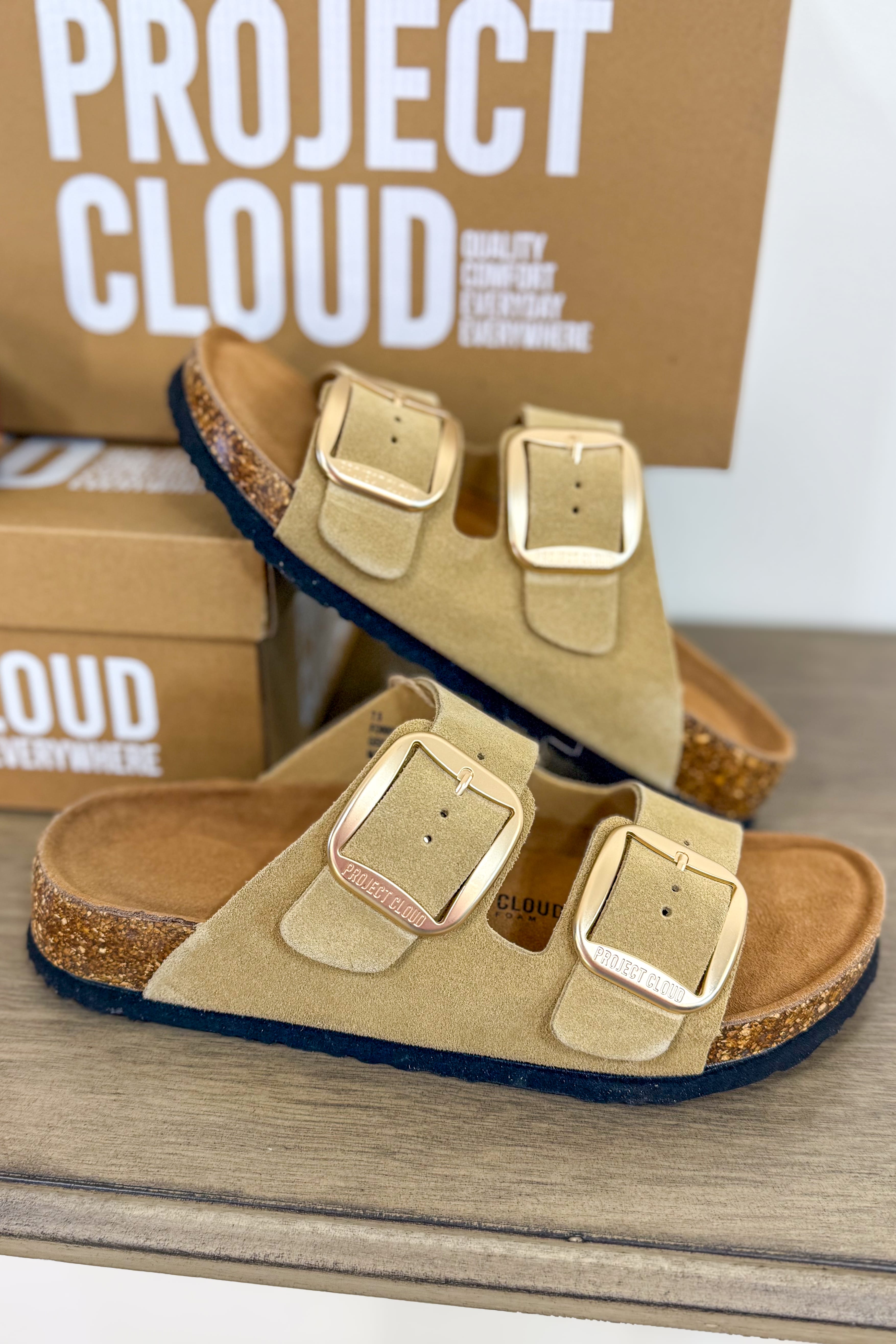 Lurleen Camel Suede Sandal