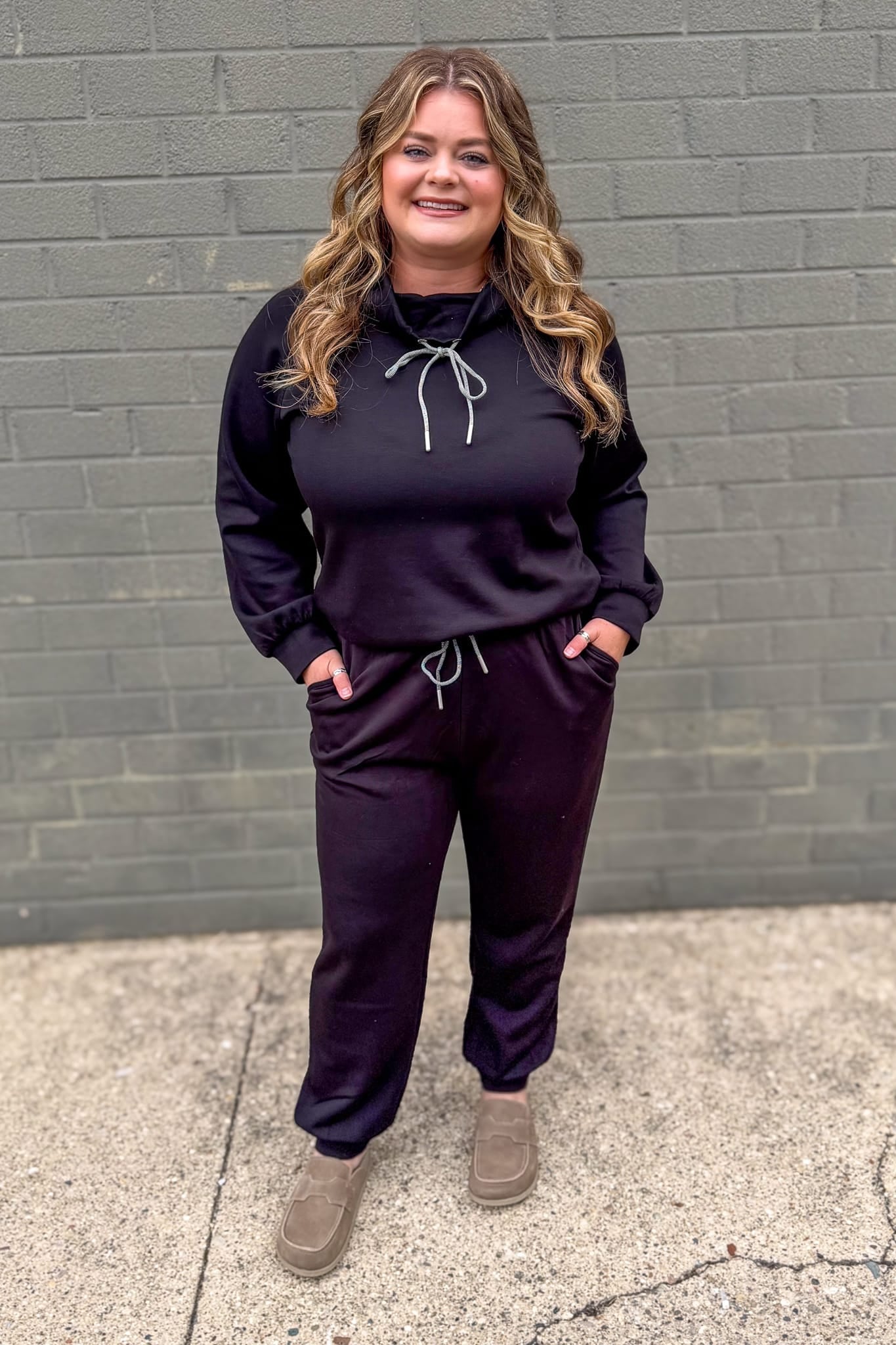 Black Soft Jogger Pant Styled
