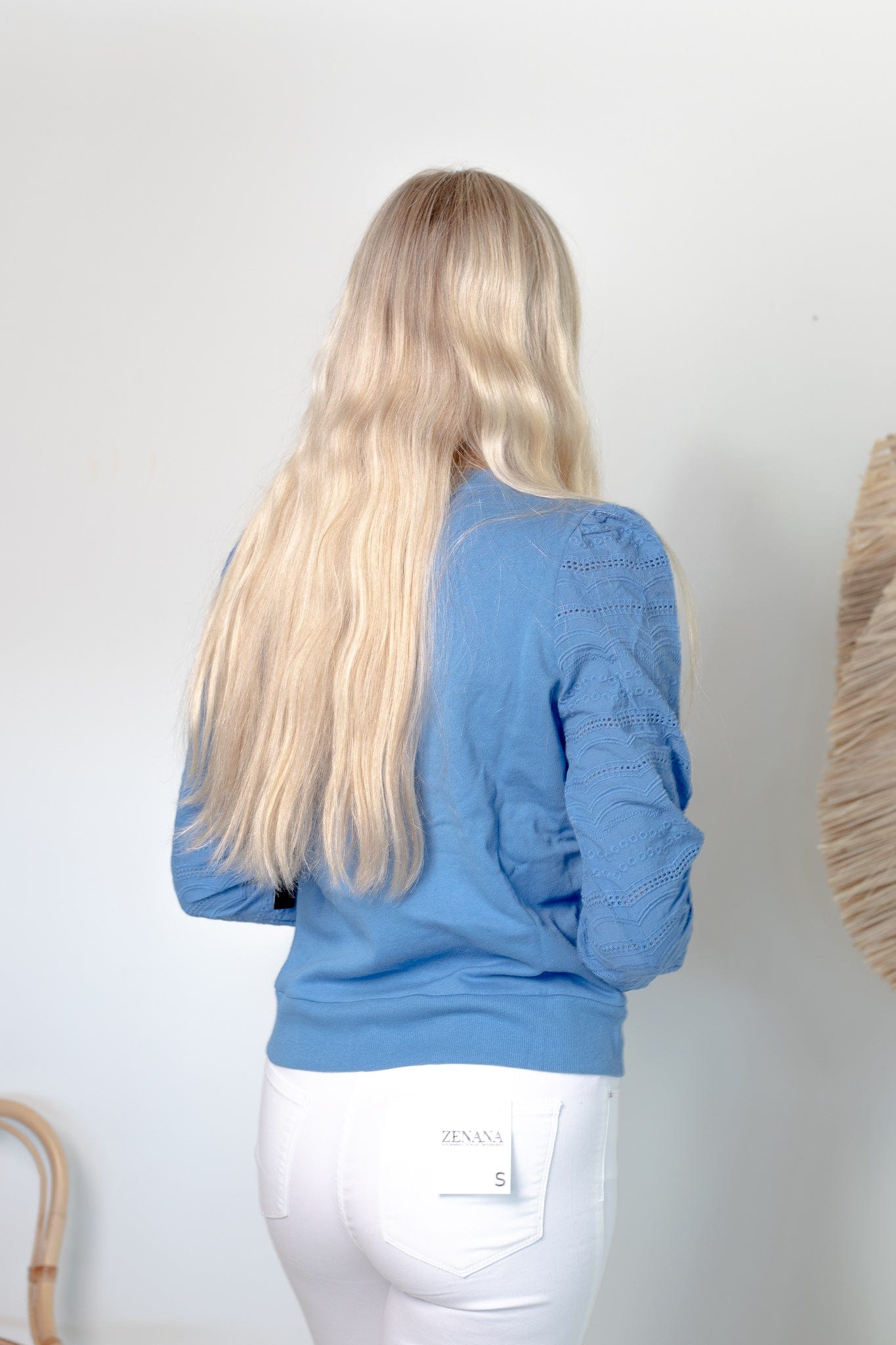 Riviera Pullover w/Embroidered Sleeve