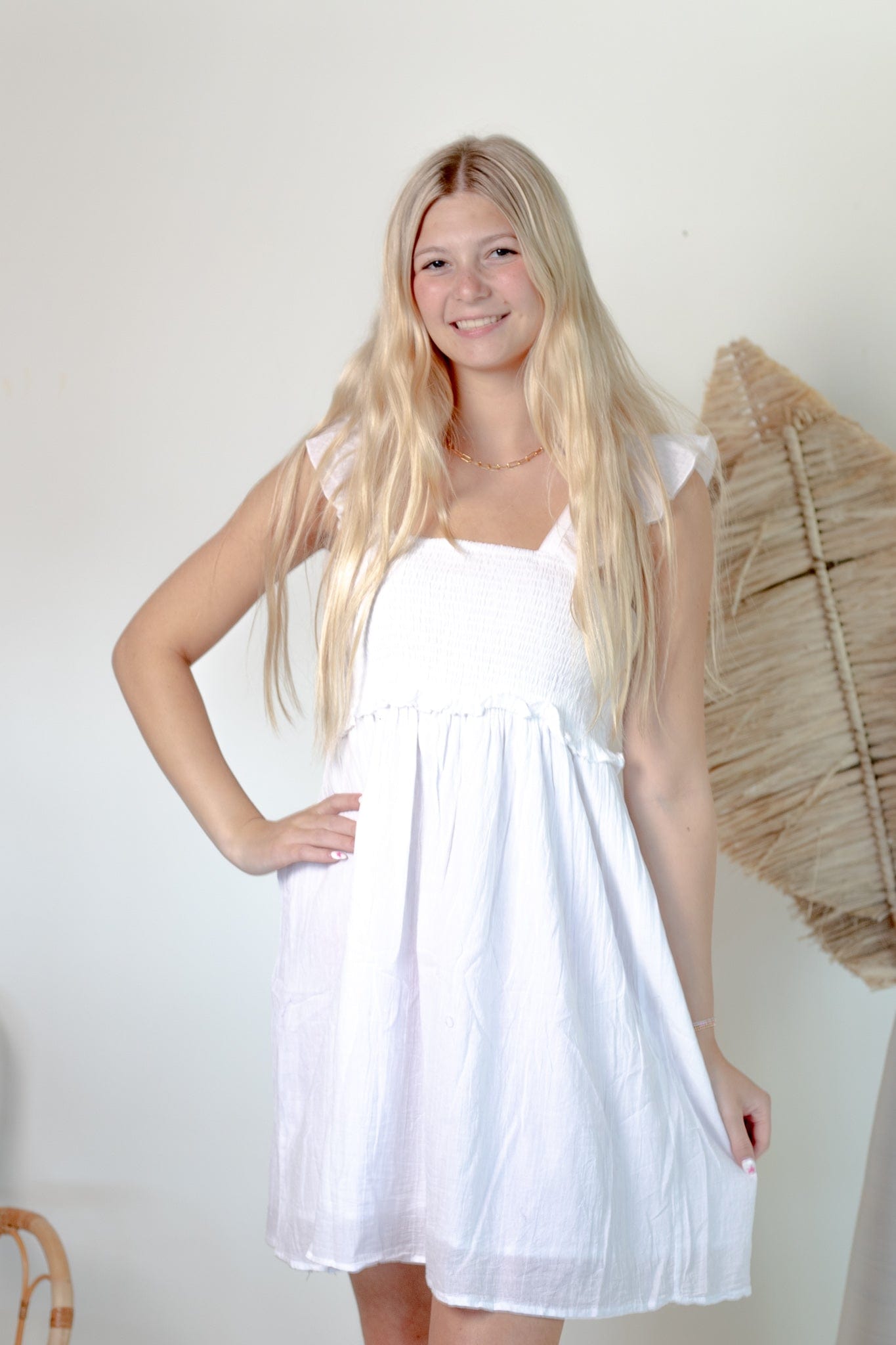 White Summer Beach Dress
