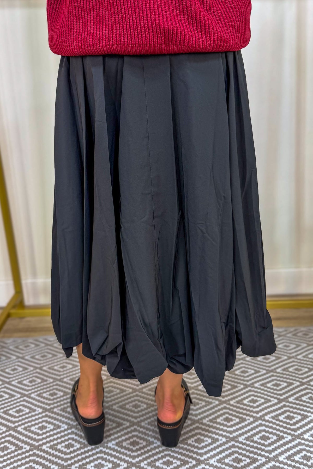 Black Bubble Skirt