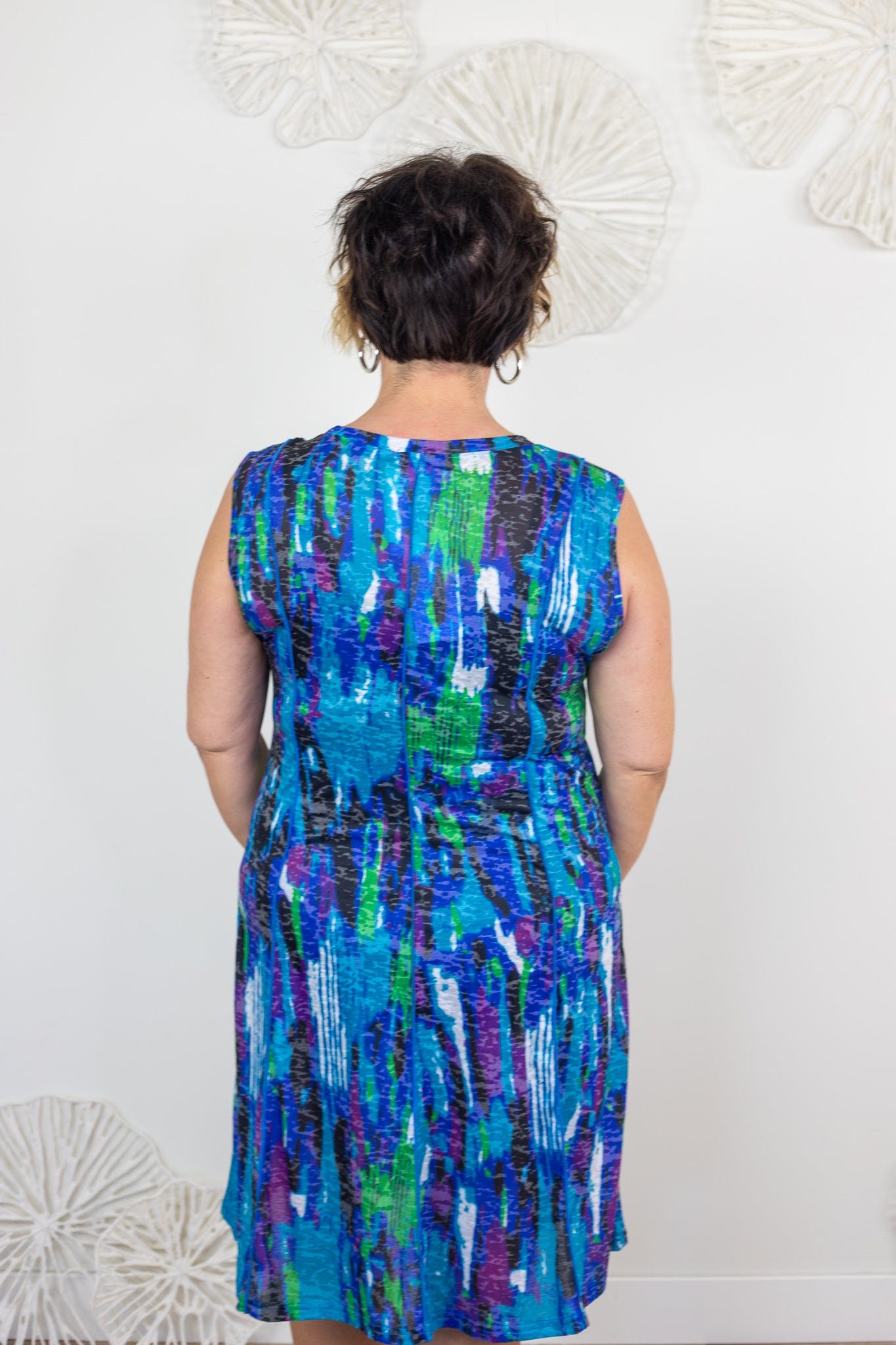 Ocean Waters Sleeveless Dress