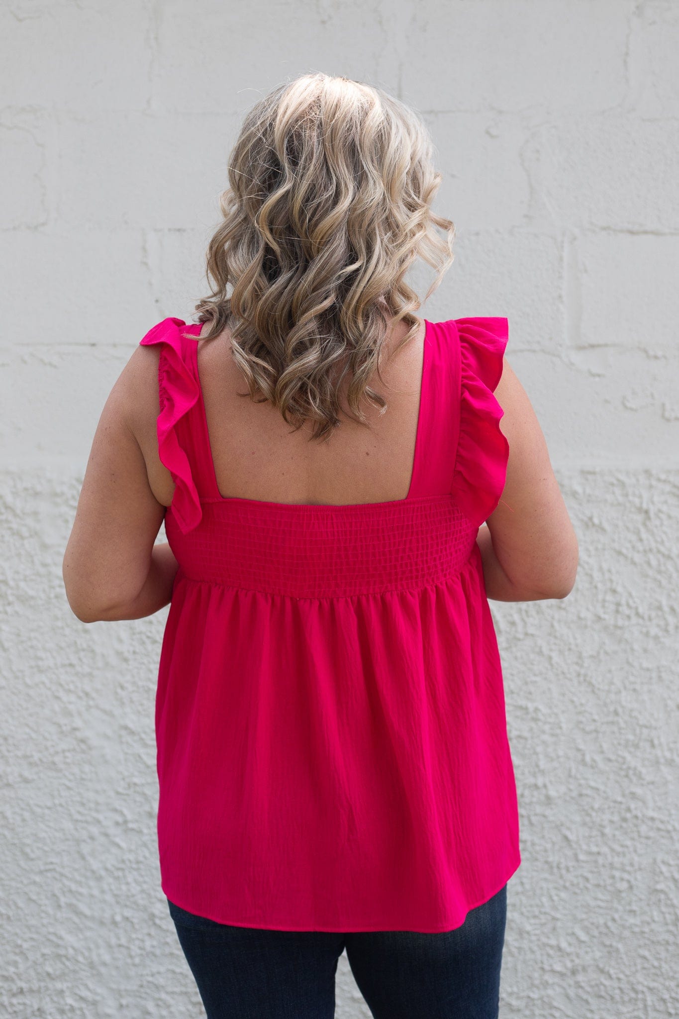 Fuchsia Sunny Days Babydoll Top