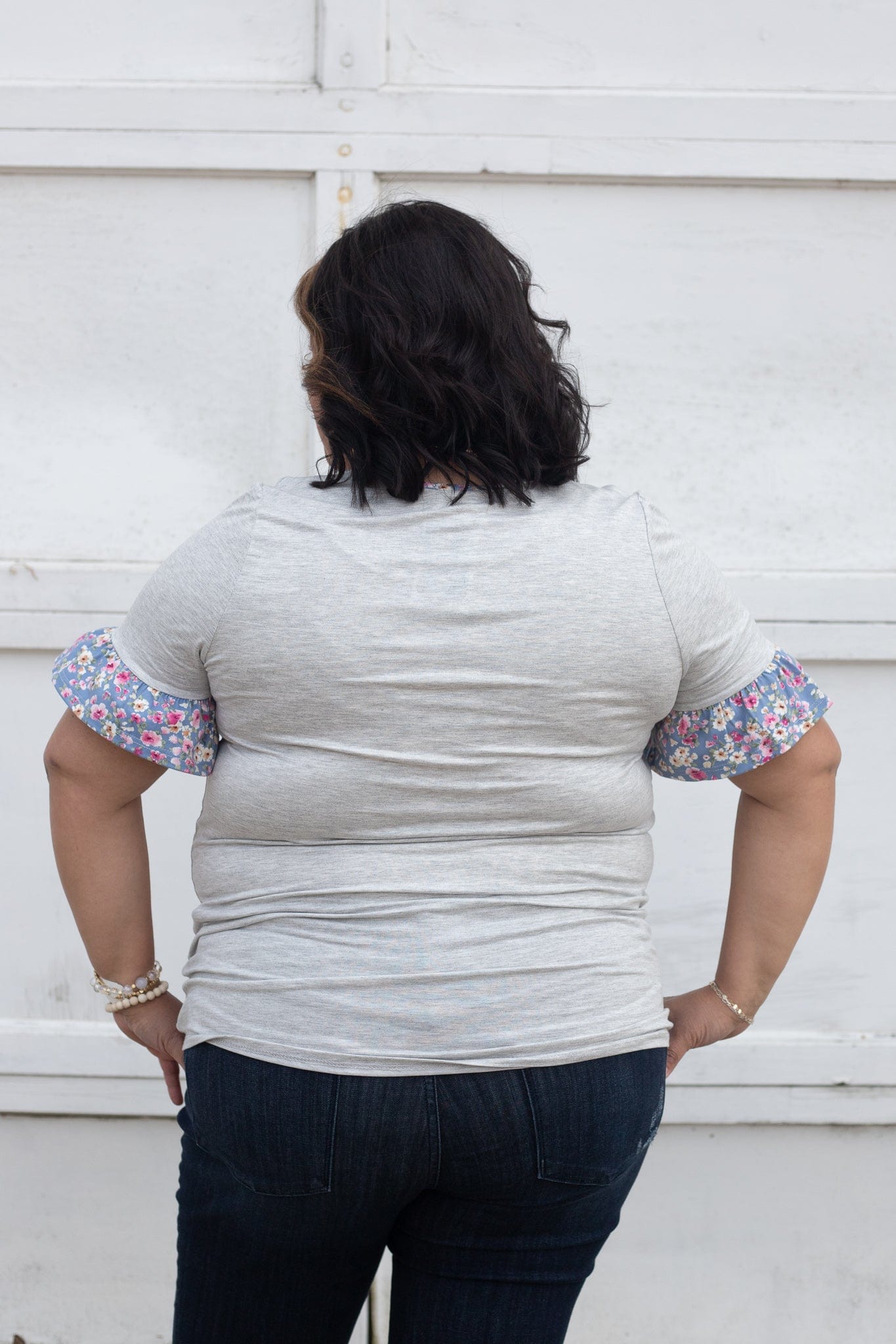 Heathered Grey Brooke Top