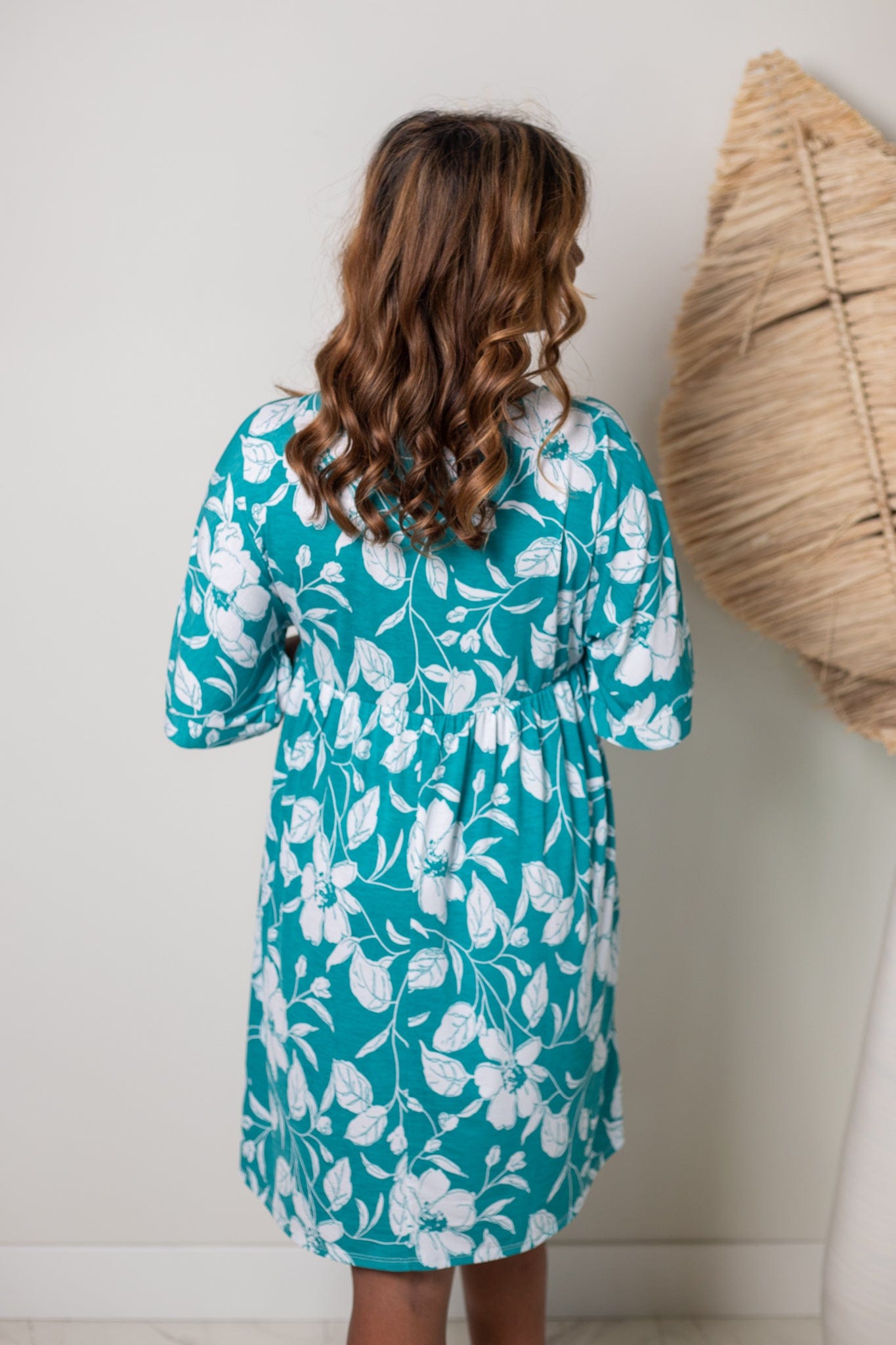 Emerald & Ivory Babydoll Dress