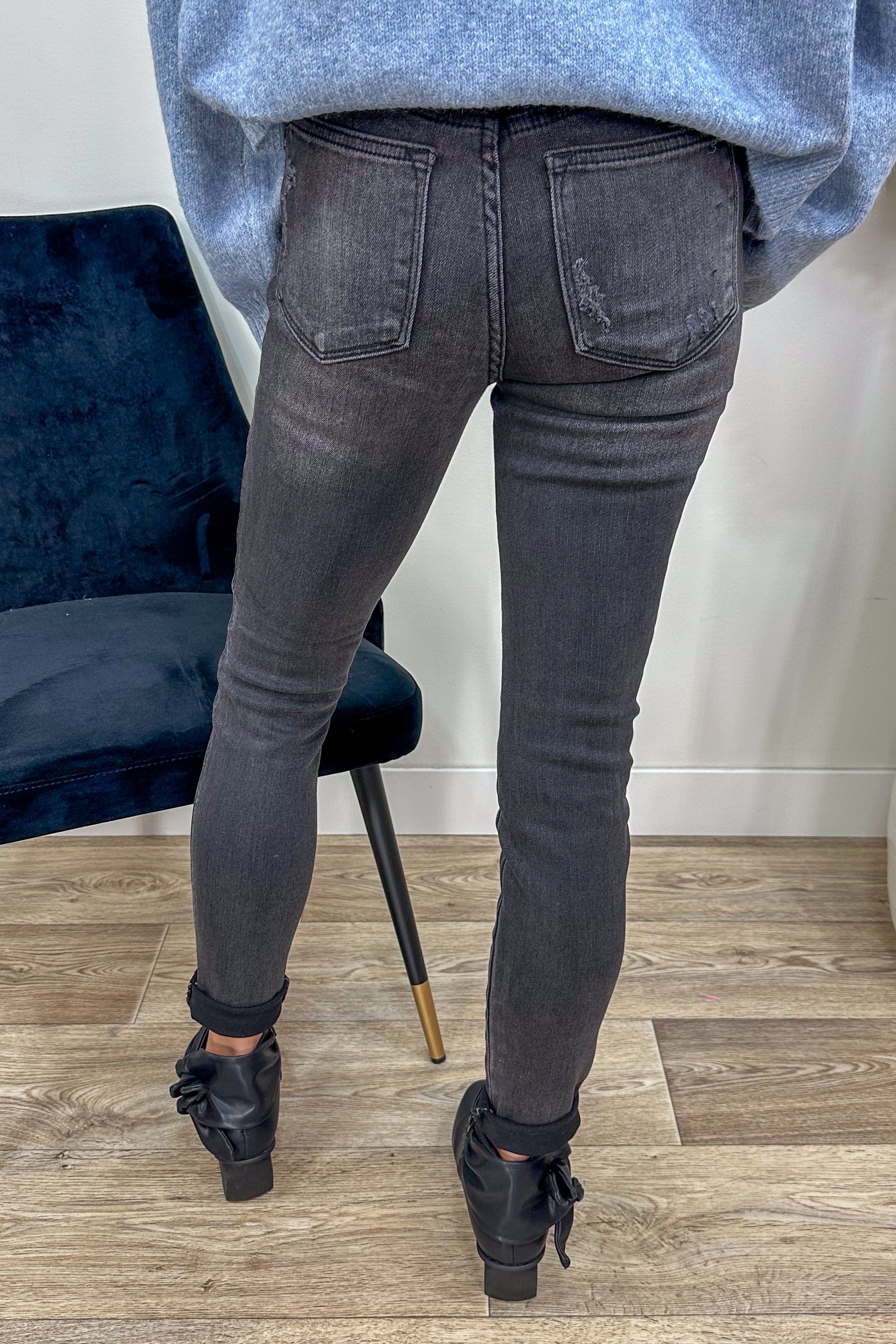 Black Wash Tummy Control Skinny back