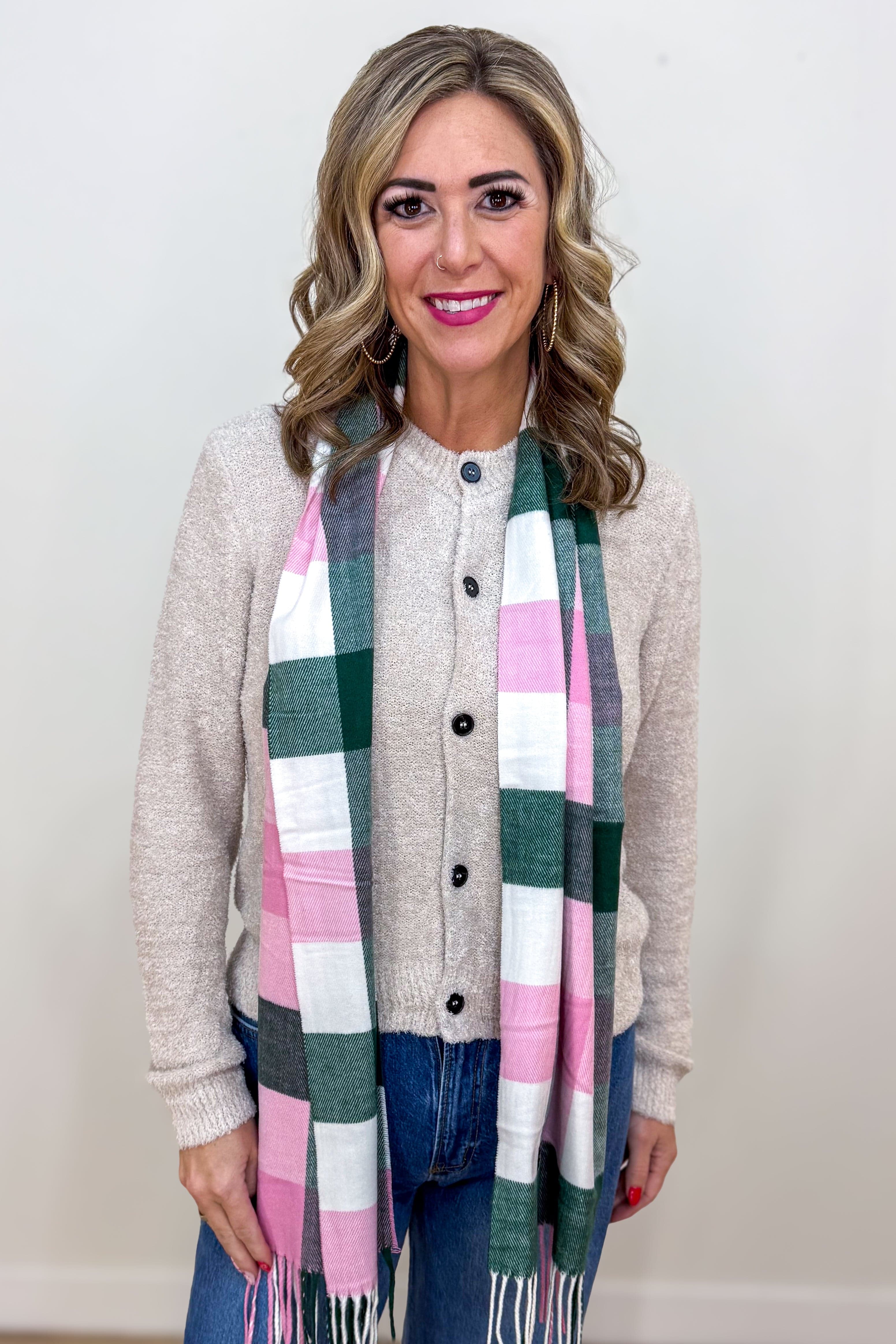 Sand Beige 5 Button Sweater